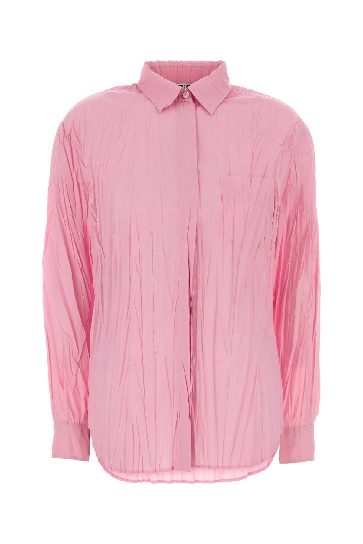Moschino Pink Jersey Shirt Size XS / US 0-2 / IT 36-38 - 1 Thumbnail