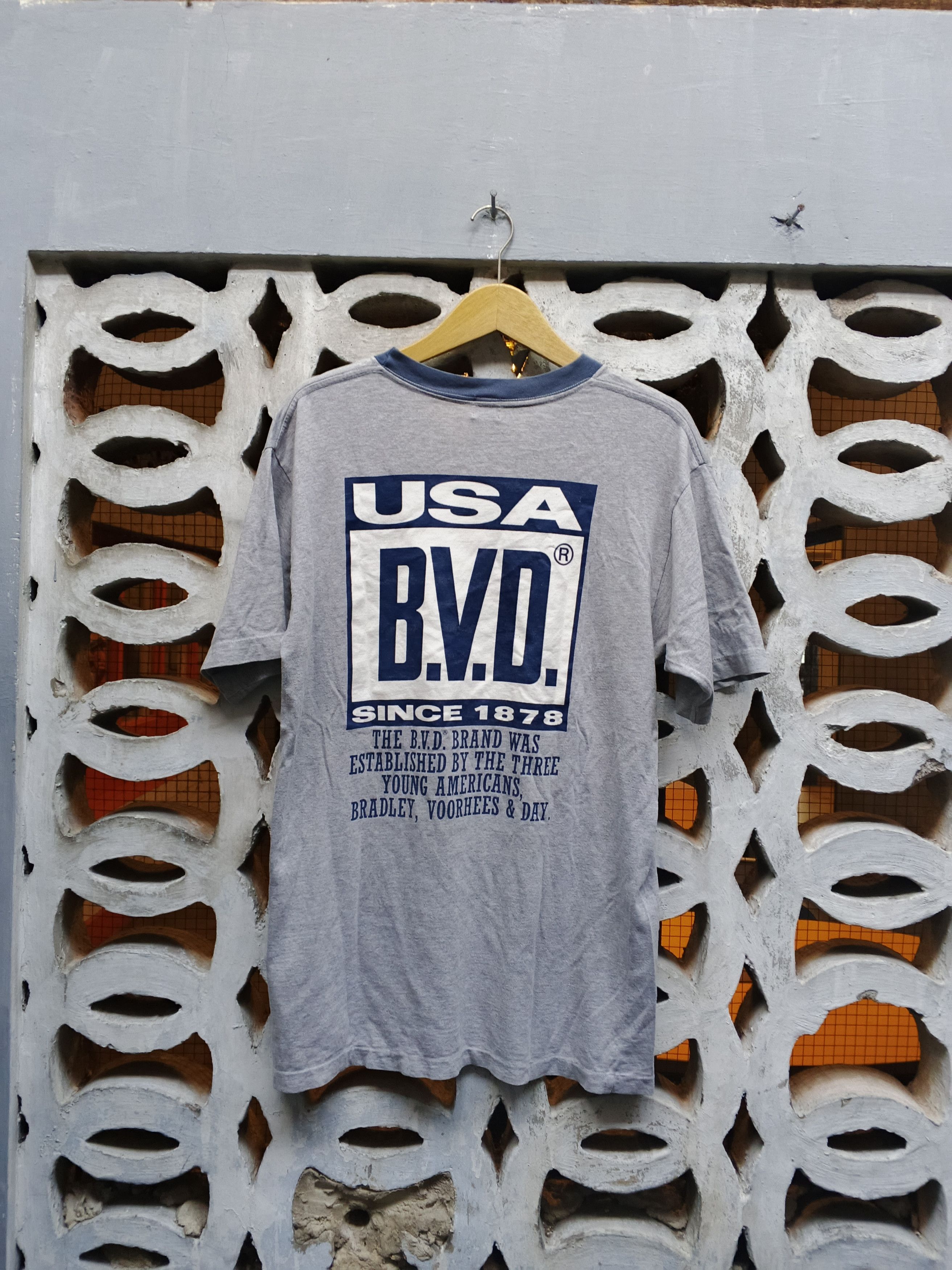 Vintage Vintage BVD tee Size US L / EU 52-54 / 3 - 3 Thumbnail