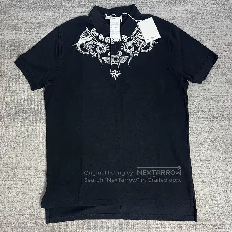 Givenchy Givenchy Black and White Printed Short Sleeve Polo Size US XS / EU 42 / 0 - 1 Thumbnail