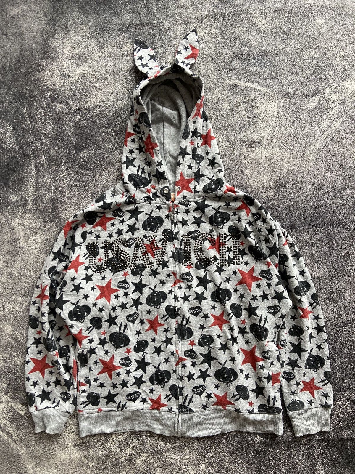 Japanese Brand Usavich Bunny Hoodie Hysteric Glamour Style Size US M / EU 48-50 / 2 - 1 Thumbnail
