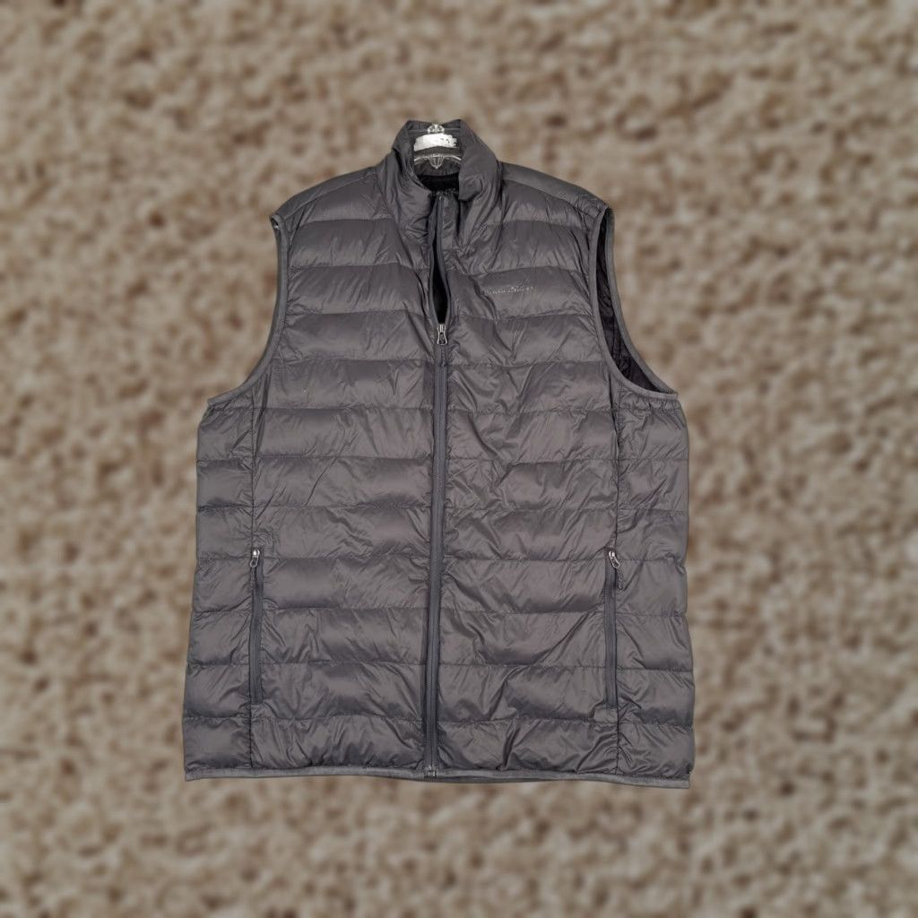 Eddie Bauer VINTAGE Eddie Bauer Vest Mens Regular Large Gray Puffer Down Insulation 650 Nylon Shell Zip Size US L / EU 52-54 / 3 - 1 Thumbnail