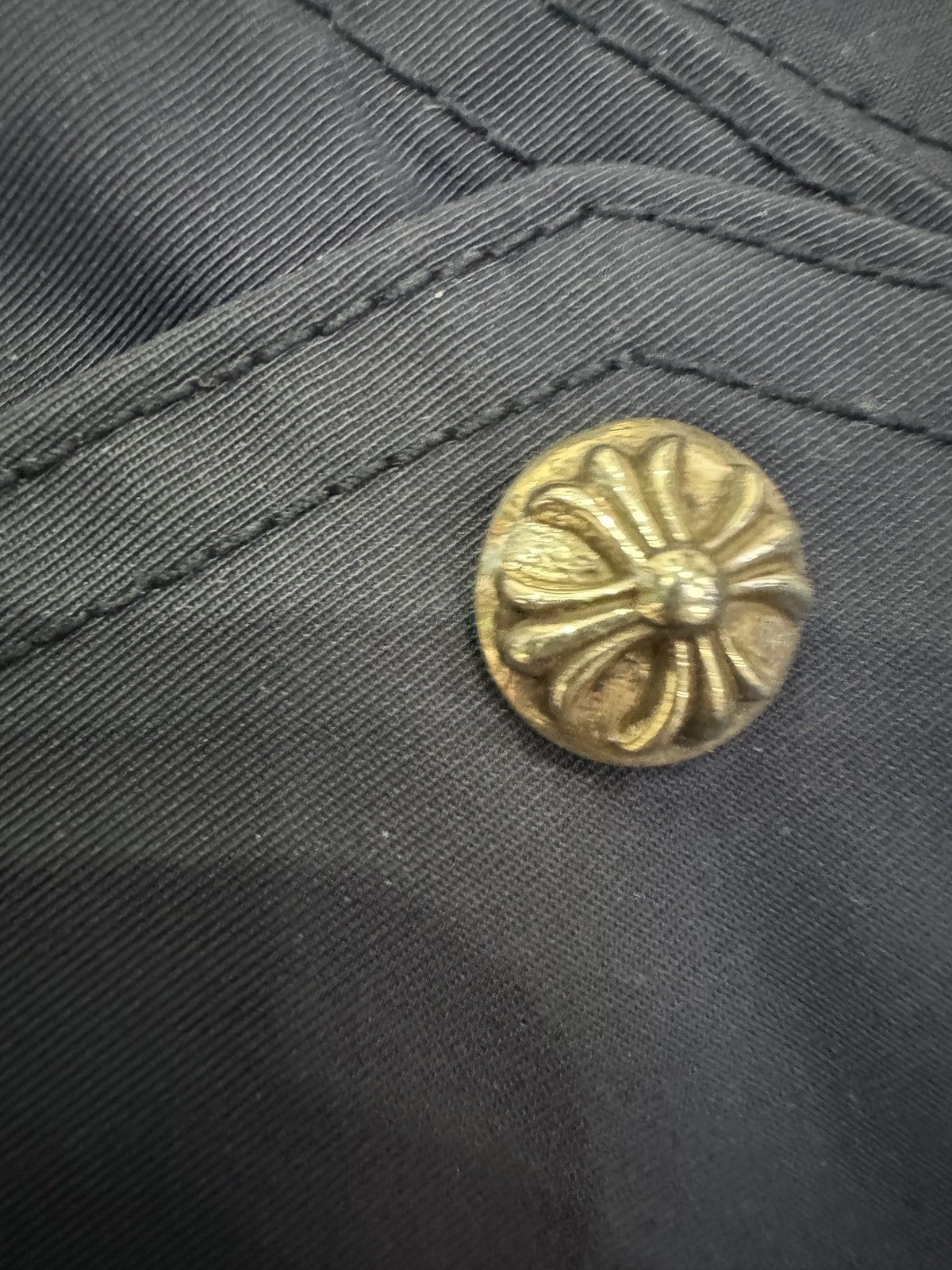 Chrome Hearts NEW Chrome Hearts Navy Nylon & Leather Carpenter Shorts Size US 30 / EU 46 - 8 Thumbnail
