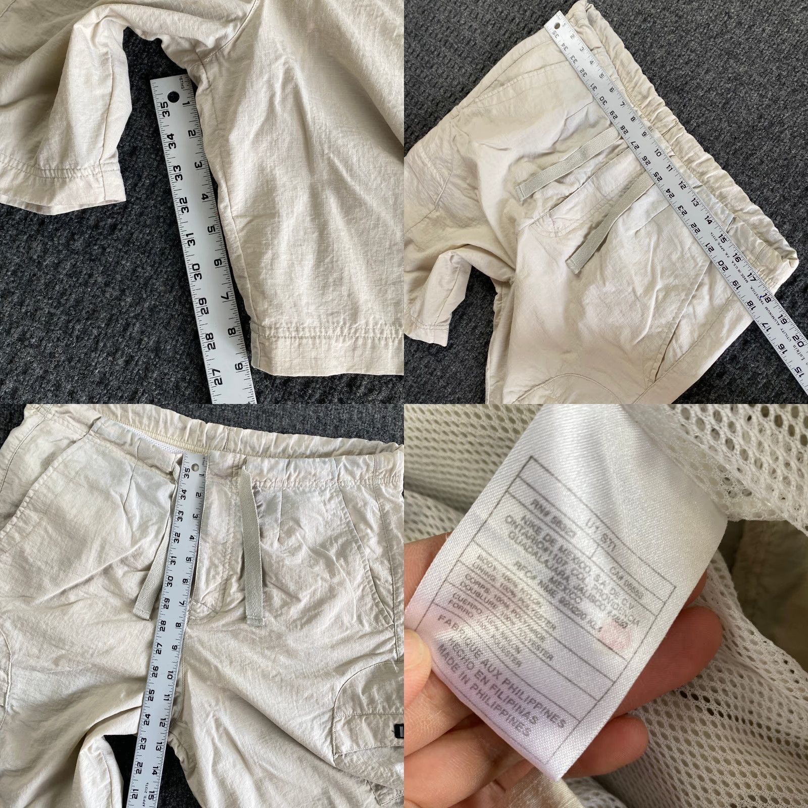 Nike VINTAGE Nike Board Shorts Men S Black 90s y2k Cargo Swim Bottoms Trunks Watersports Pockets Size US 29 - 8 Thumbnail