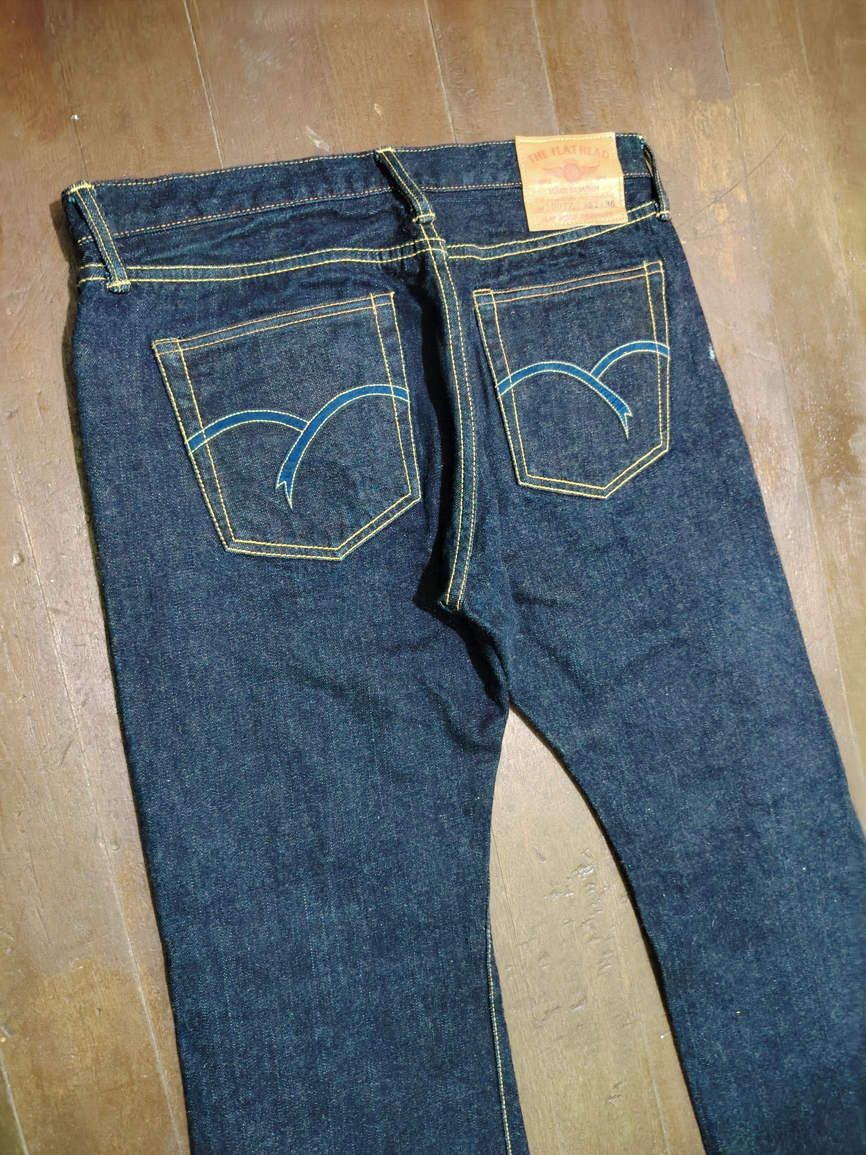 The Flat Head THE FLAT HEAD - 3007Z - Flared Denim Jeans Size US 32 / EU 48 - 9 Thumbnail