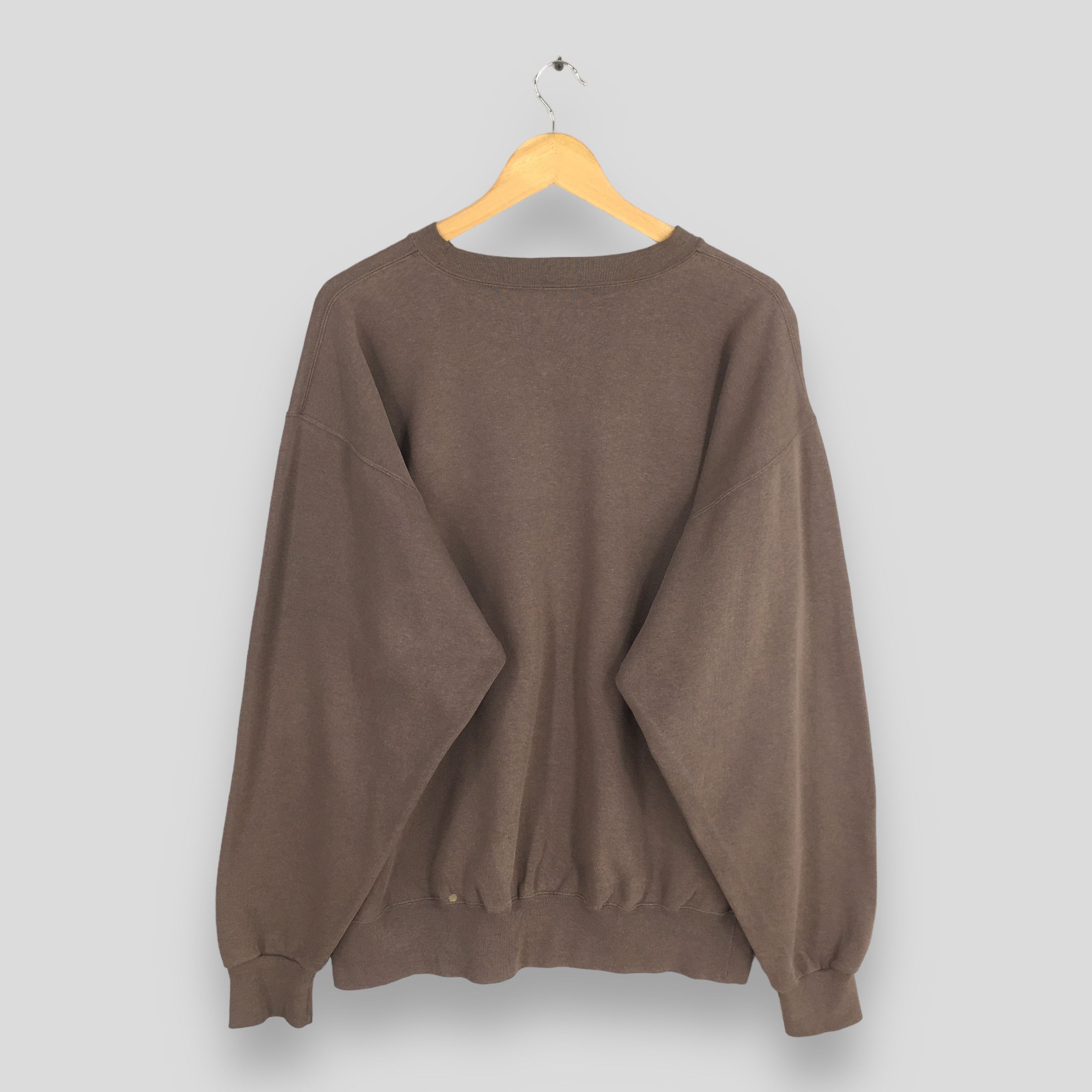 Russell Athletic Vintage 90s Russell Athletic Brown Plain Sweatshirt XLarge Size US XL / EU 56 / 4 - 7 Thumbnail