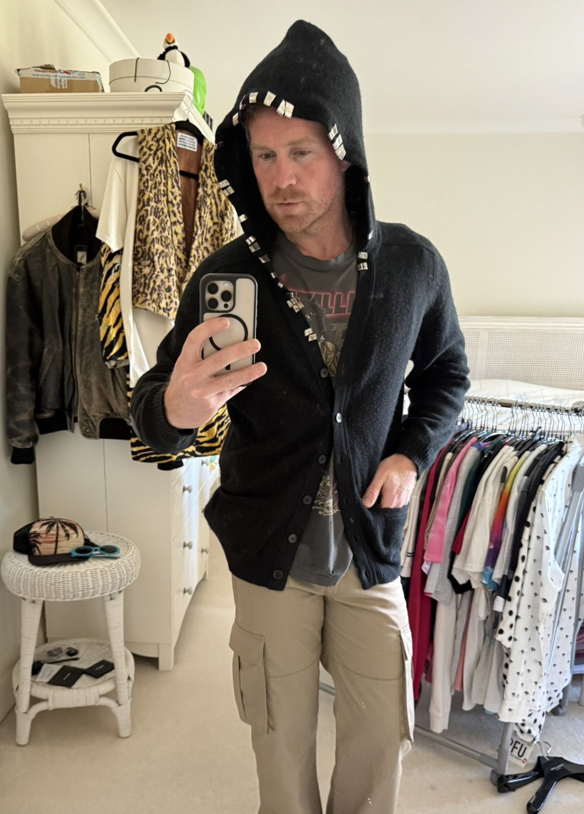 Saint Laurent Paris FW13 Saint Laurent hoodie cardigan lighter clips Hedi grail Size US S / EU 44-46 / 1 - 10 Thumbnail