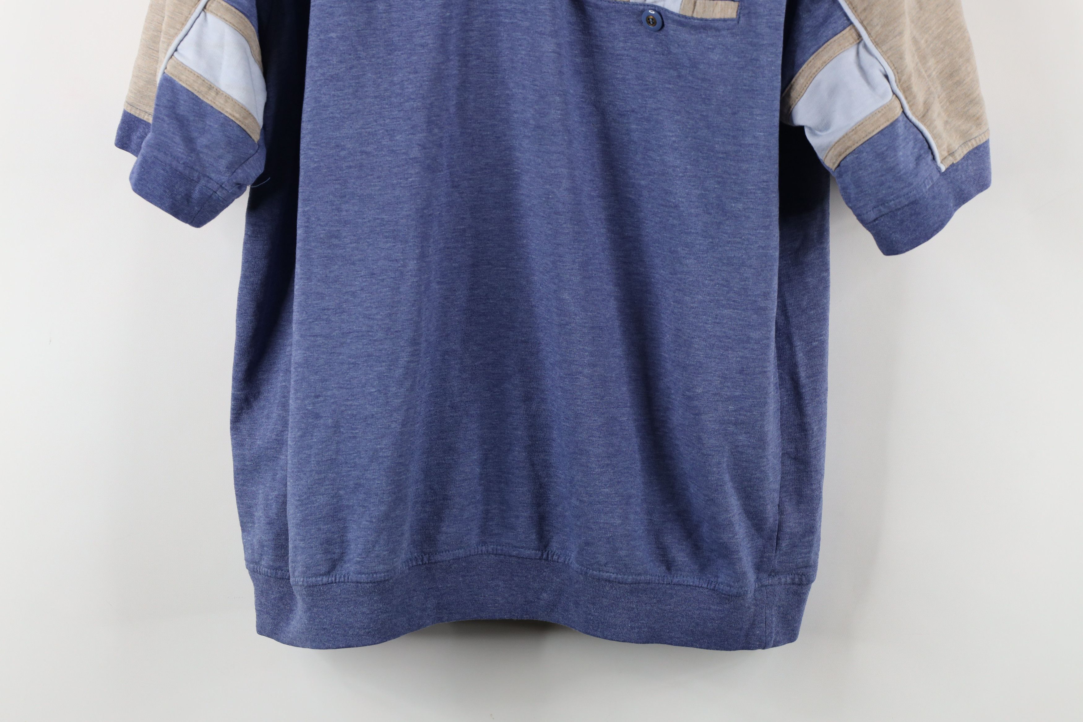 Vintage Vintage 90s Streetwear Block Collared Pullover Polo Shirt Size US L / EU 52-54 / 3 - 3 Thumbnail