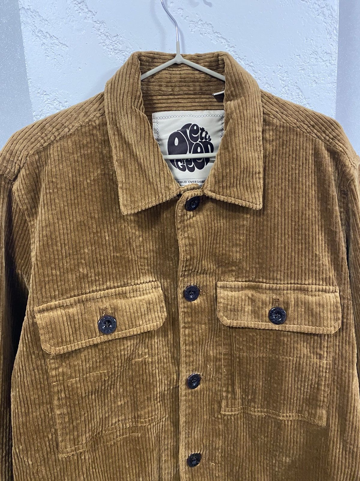 Pretty Green Pretty Green Field Over-shirt Brown Corduroy Light Jacket Size US M / EU 48-50 / 2 - 2 Thumbnail