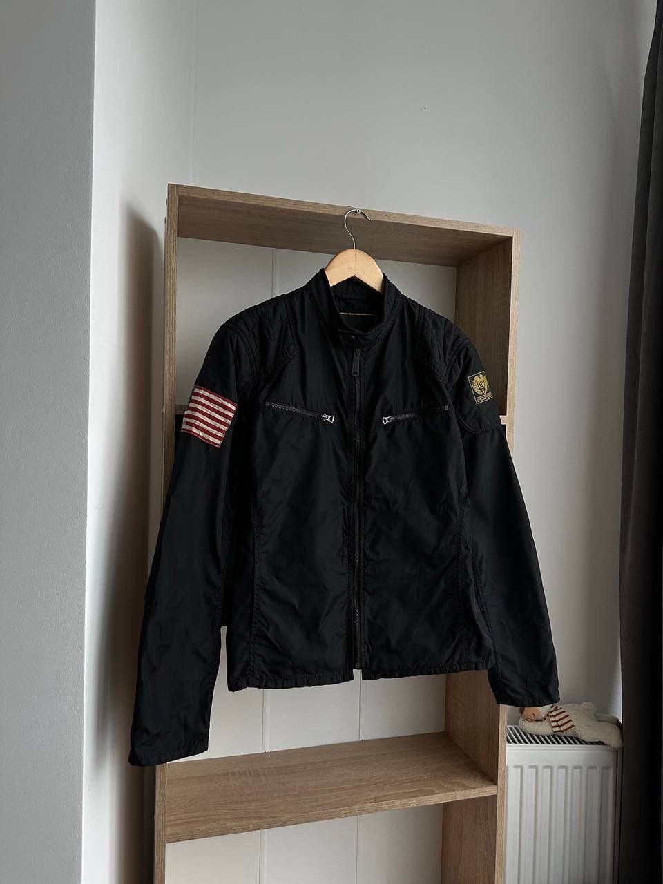 Polo Ralph Lauren × Vintage Vintage Ralph Lauren Denim Supply Black Motorcycle Jacket Size US M / EU 48-50 / 2 - 2 Thumbnail