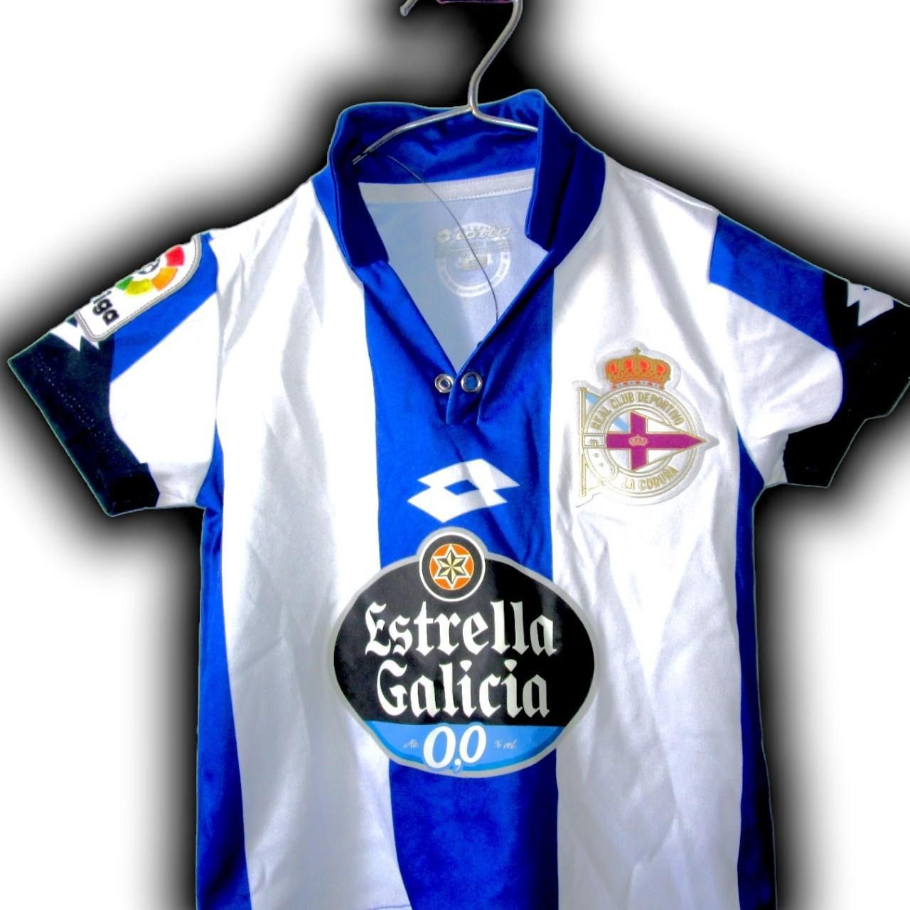 Lotto Sport Deportivo LA Coruna Spain 2016 2017 Home Shirt Jersey Size US XXS / EU 40 - 2 Thumbnail