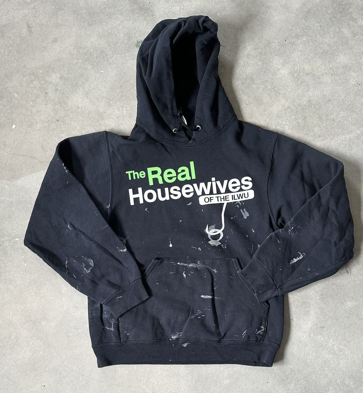 Jerzees VINTAGE DISTREESSED FONTS PAINTED HOODIE Size US M / EU 48-50 / 2 - 1 Thumbnail