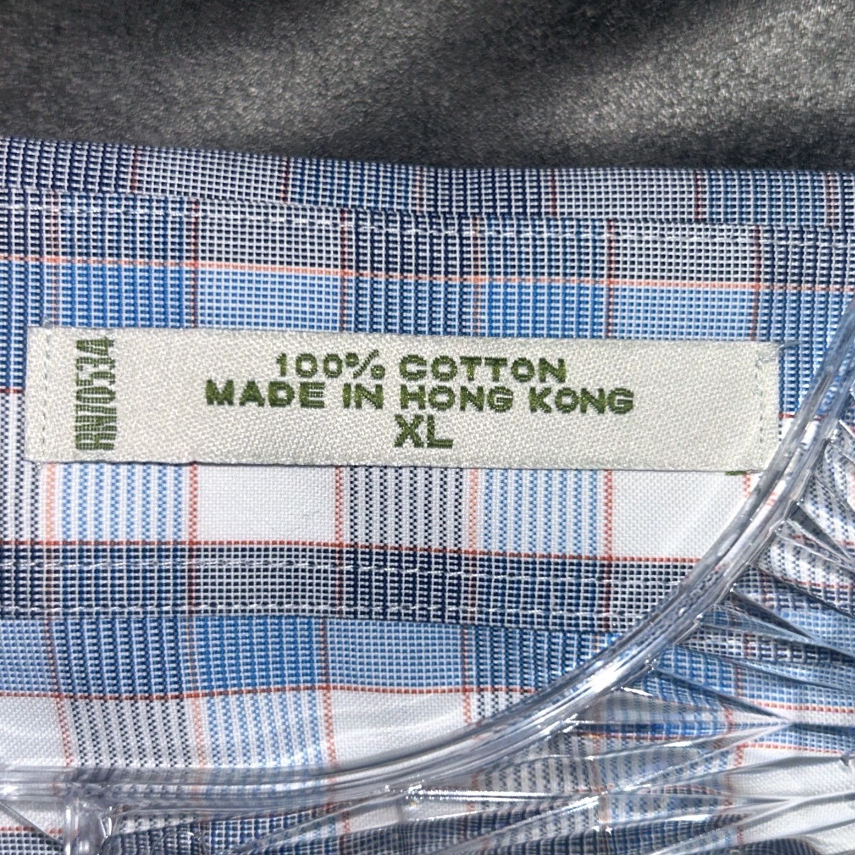 Orvis Orvis Shirt Mens XL Button-Down Blue White Plaid Check Long Sleeve Casual Business Travel Workwear Size US M / EU 48-50 / 2 - 7 Thumbnail