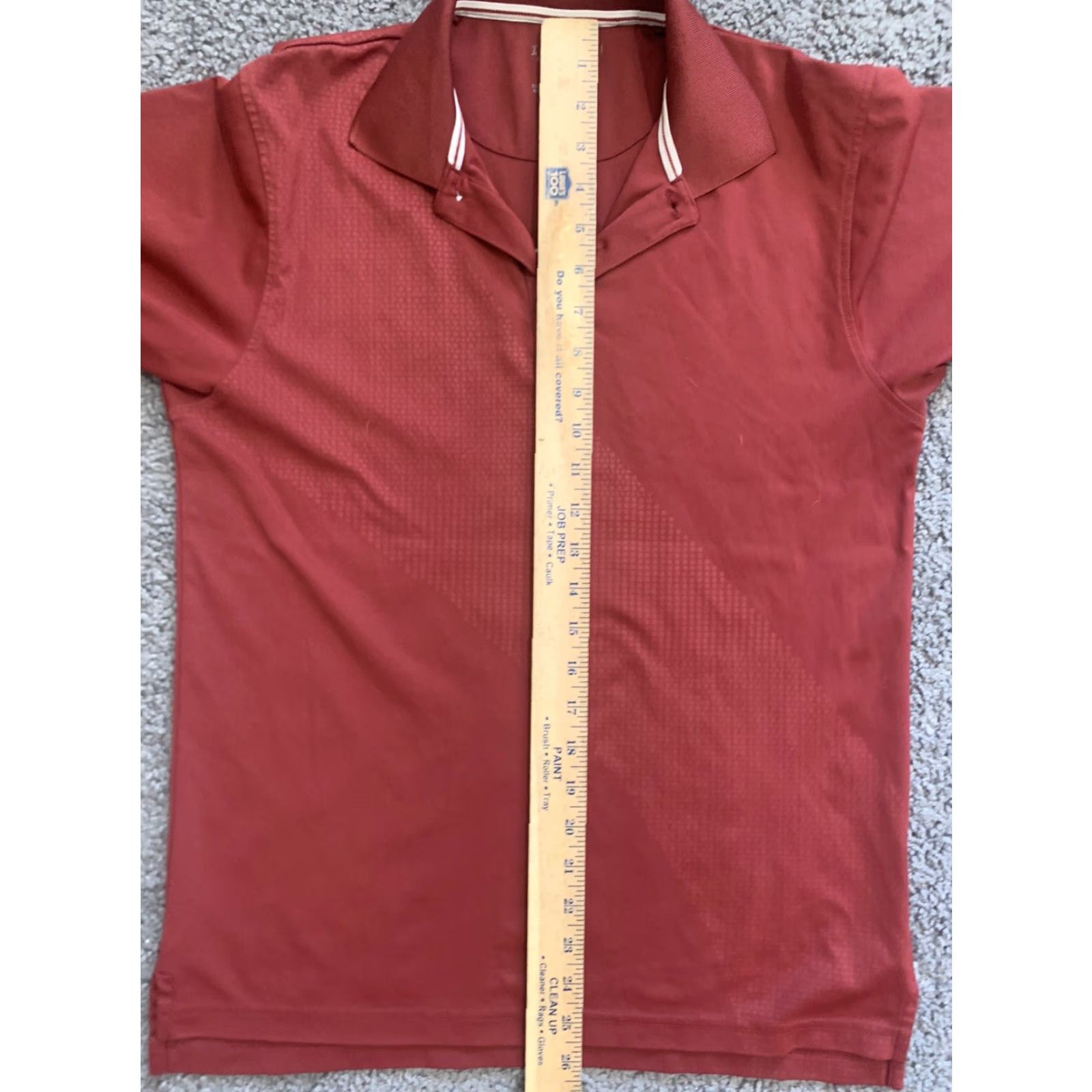 Izod Izod Polo Cool FX Shirt Mens Small Maroon 100% Polyester Performance Golf Casual Size US S / EU 44-46 / 1 - 5 Thumbnail