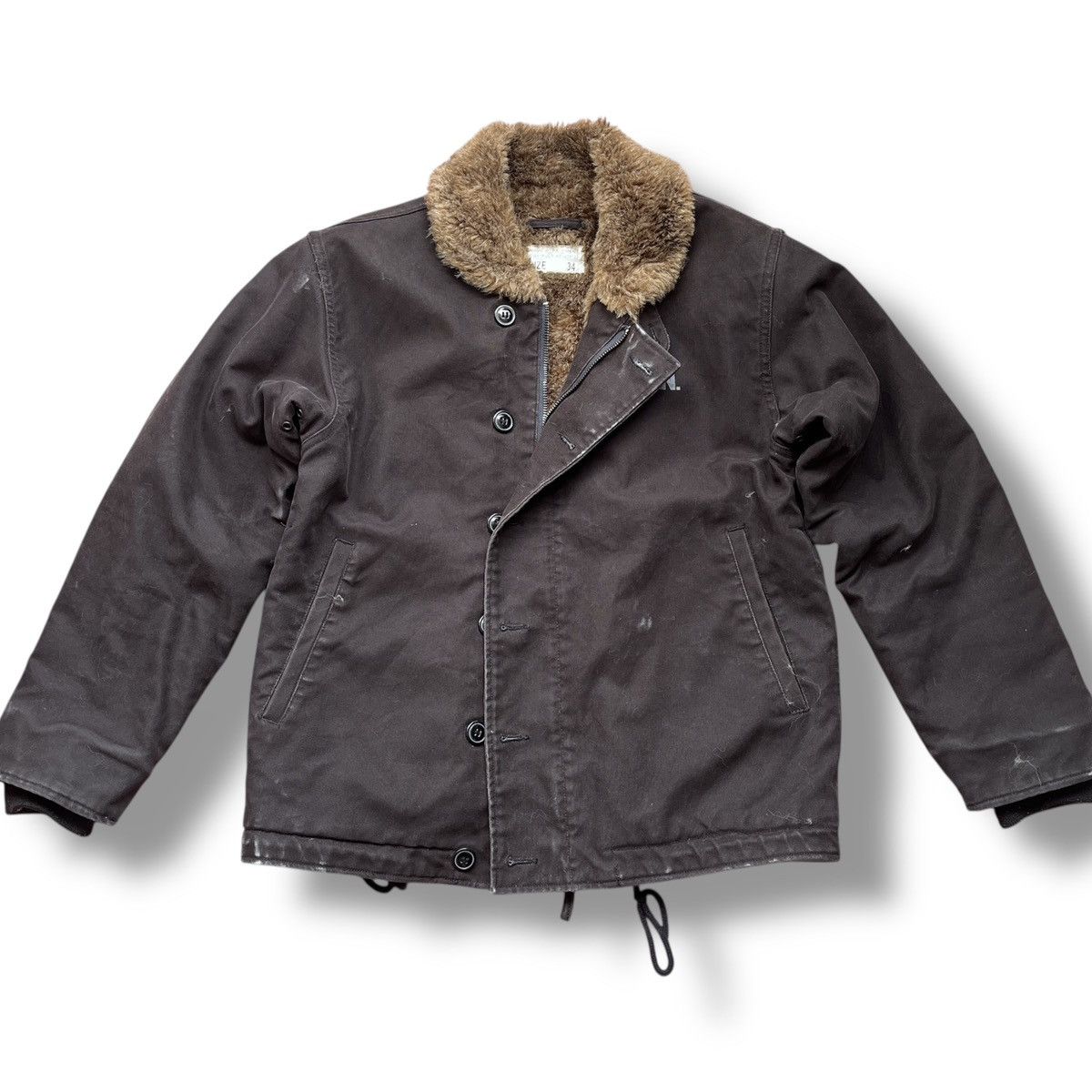 The Real McCoy's × Vintage VINTAGE USN NAVY DEPARTMENT JACKET TALON ZIPPER Size US S / EU 44-46 / 1 - 3 Thumbnail
