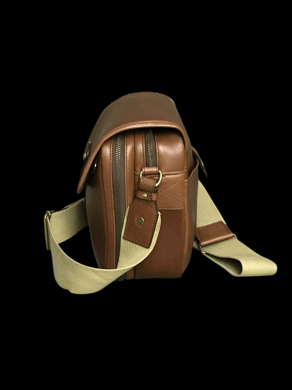 Head Porter Silver Lake Club Leather Mix Canvas Like New Sling Bag Size ONE SIZE - 11 Thumbnail
