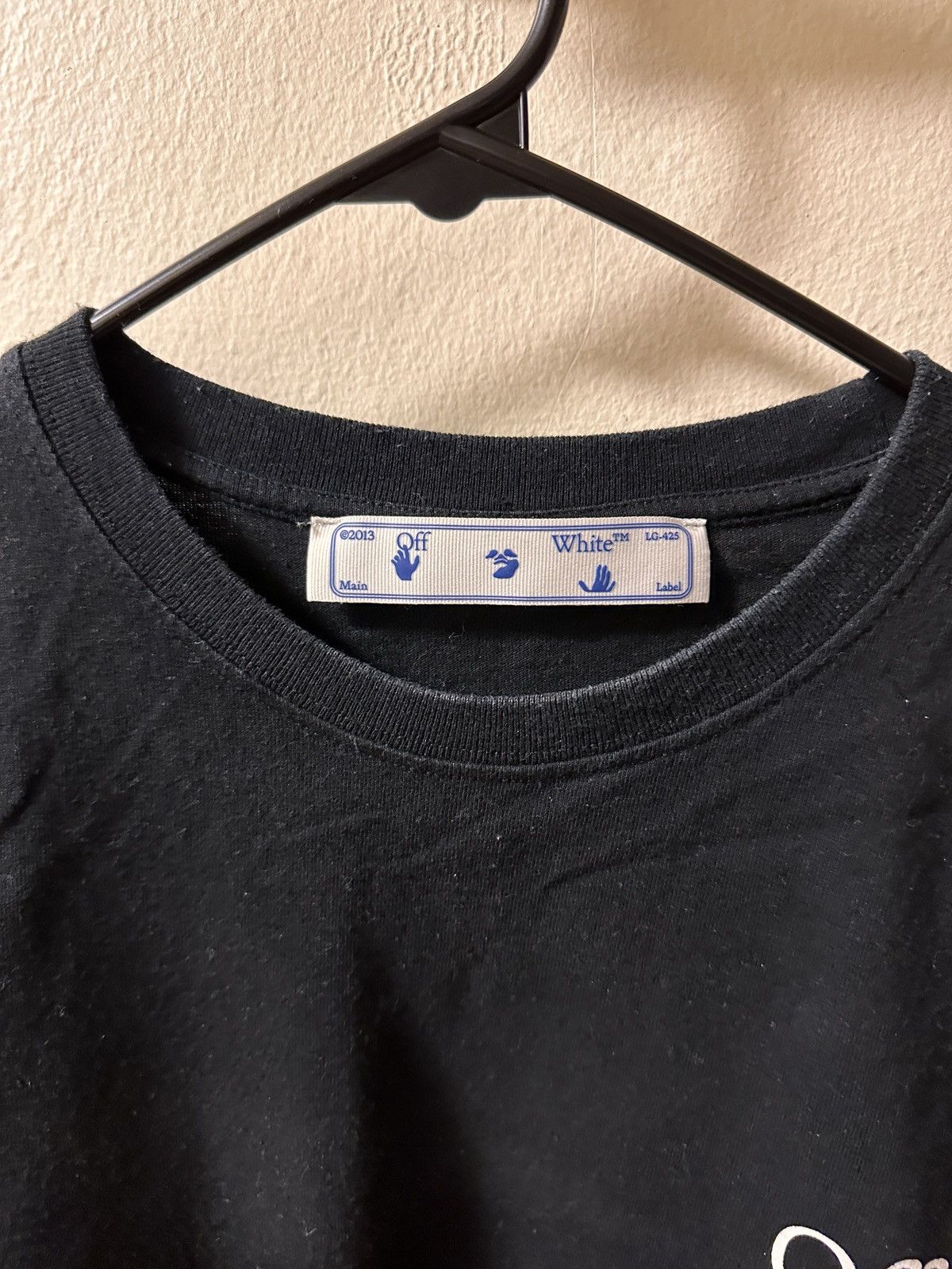 Off-White Off-White Caravaggio Milan Black Long Sleeve T Shirt Size US M / EU 48-50 / 2 - 3 Thumbnail