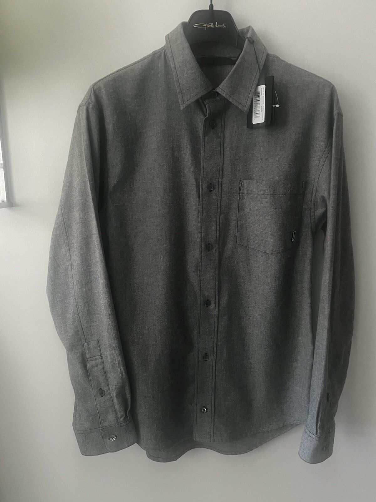 Alexander Wang 2016 Dollar Sign Embroidered Grey Shirt Size 48 NWT Size US M / EU 48-50 / 2 - 1 Thumbnail