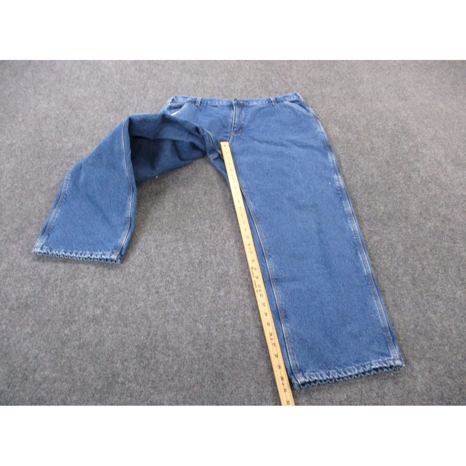 Carhartt Carhartt Jeans Men 38 X 31 Blue Denim Straight Logo 5-Pocket Design Button Zip Casual Workwear Size US 38 / EU 54 - 3 Thumbnail