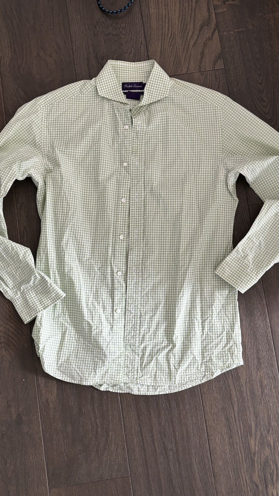 Polo Ralph Lauren × Ralph Lauren × Ralph Lauren Purple Label Ralph Lauren Purple Label Green Striped Button Up Size US L / EU 52-54 / 3 - 1 Thumbnail