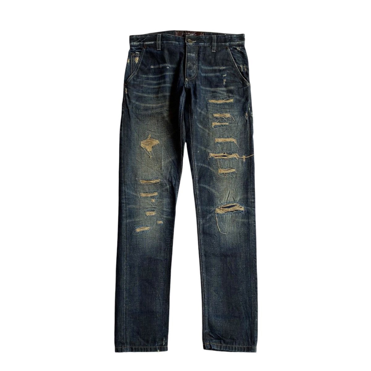 Dolce & Gabbana Dolce&Gabbana Distressed Denim Pants Size US 32 / EU 48 - 1 Thumbnail
