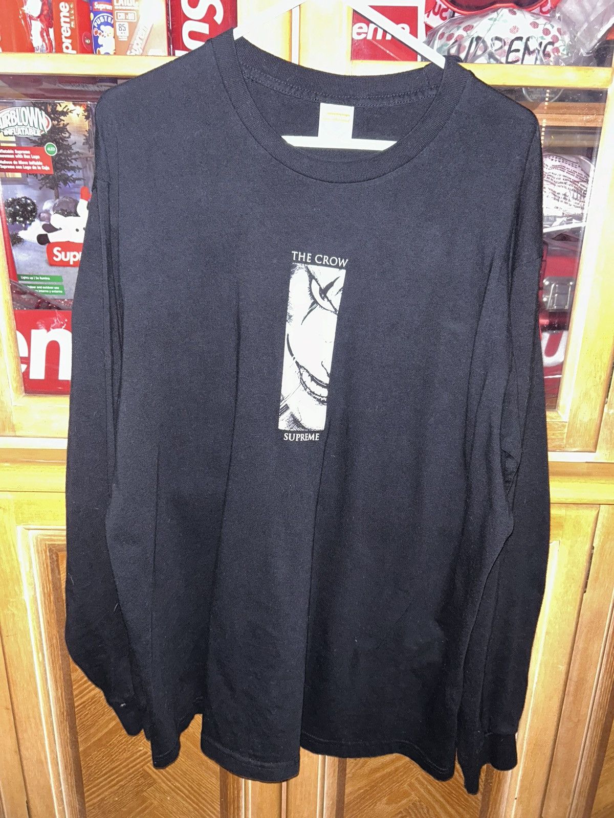 image of Supreme The Crow L/s Tee Black Fw21 Size XL New, Men's