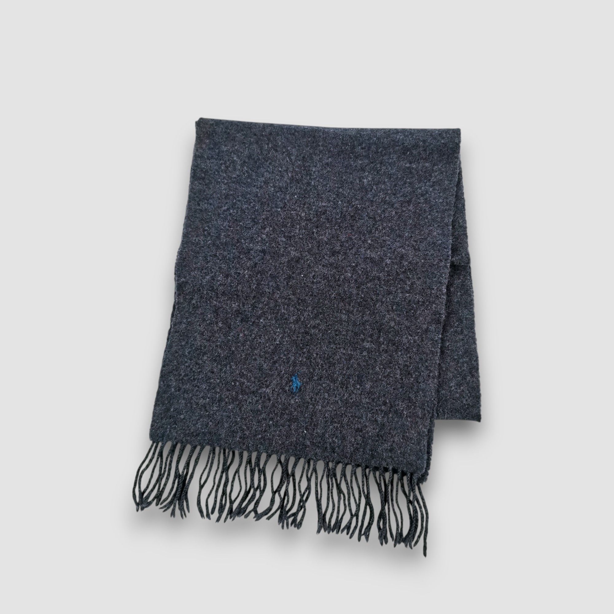 Polo Ralph Lauren Vintage Polo Ralph Lauren Scarf Wool Winter Fringe Scarves Size ONE SIZE - 1 Thumbnail