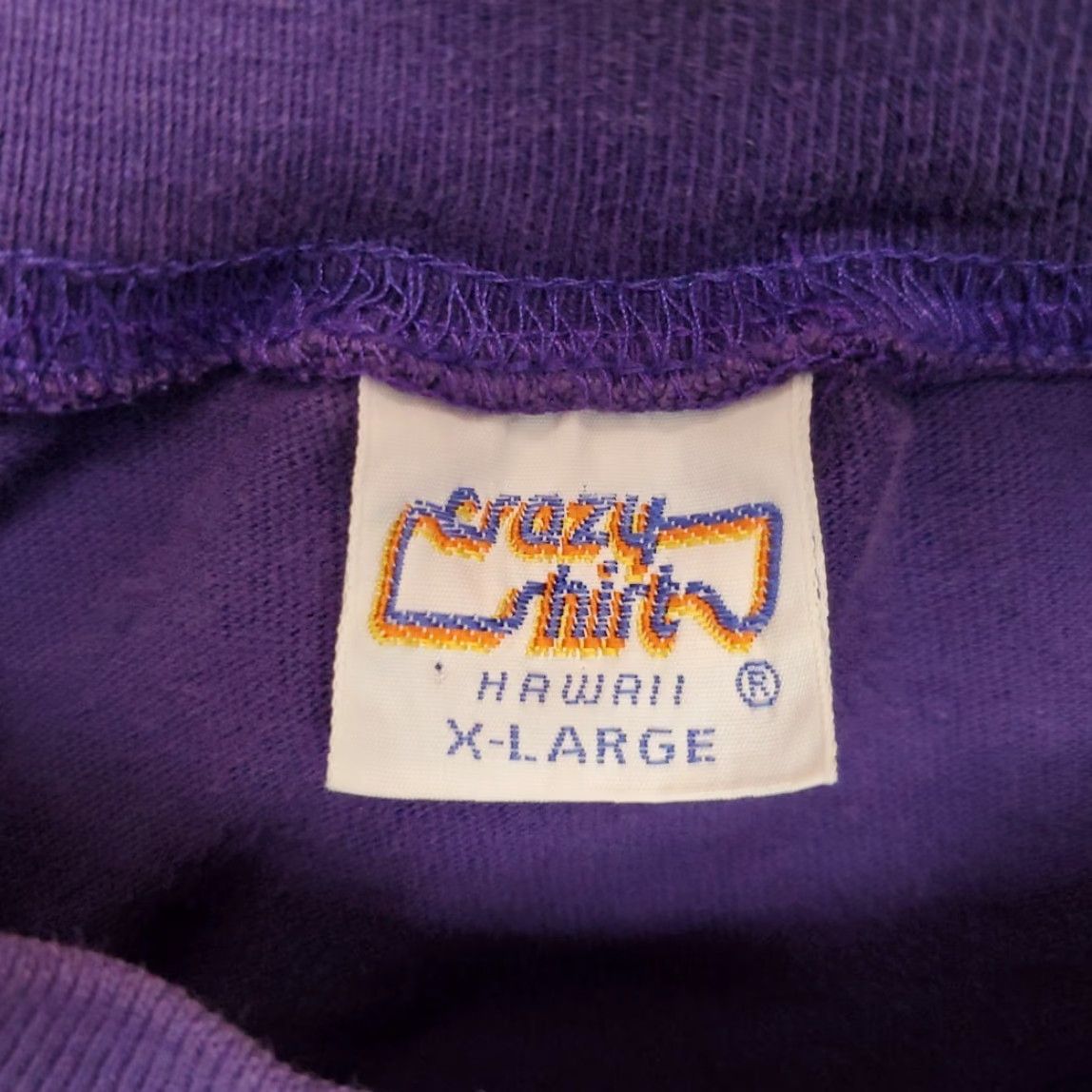 Vintage VINTAGE Crazy Shirts Shirt Mens XL Purple Cat Head Pocket TEE Size US XL / EU 56 / 4 - 6 Thumbnail