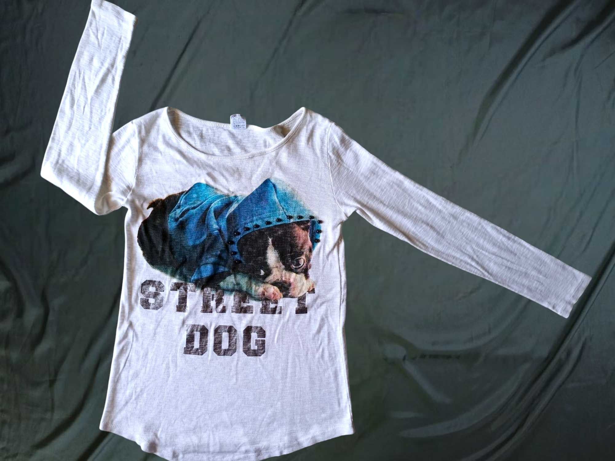 Japanese Brand MORI & STYLE Studed Street Dog Long Sleeve Tshirt Size US M / EU 48-50 / 2 - 13 Thumbnail