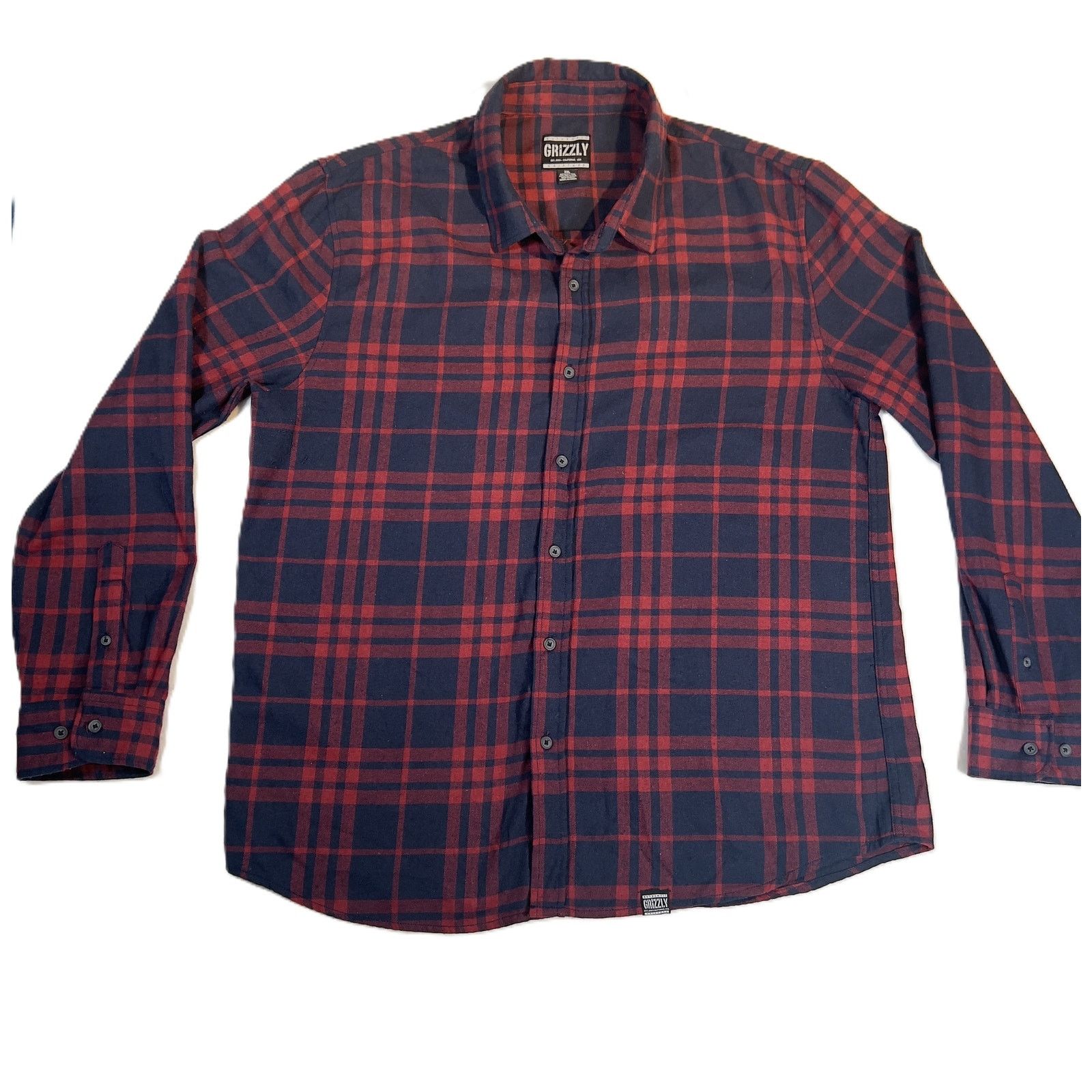 Dakota Grizzly Grizzly Flannel Button Shirt Mens 2XL Blue Heavy Duty Fabric Size US XXL / EU 58 / 5 - 1 Thumbnail