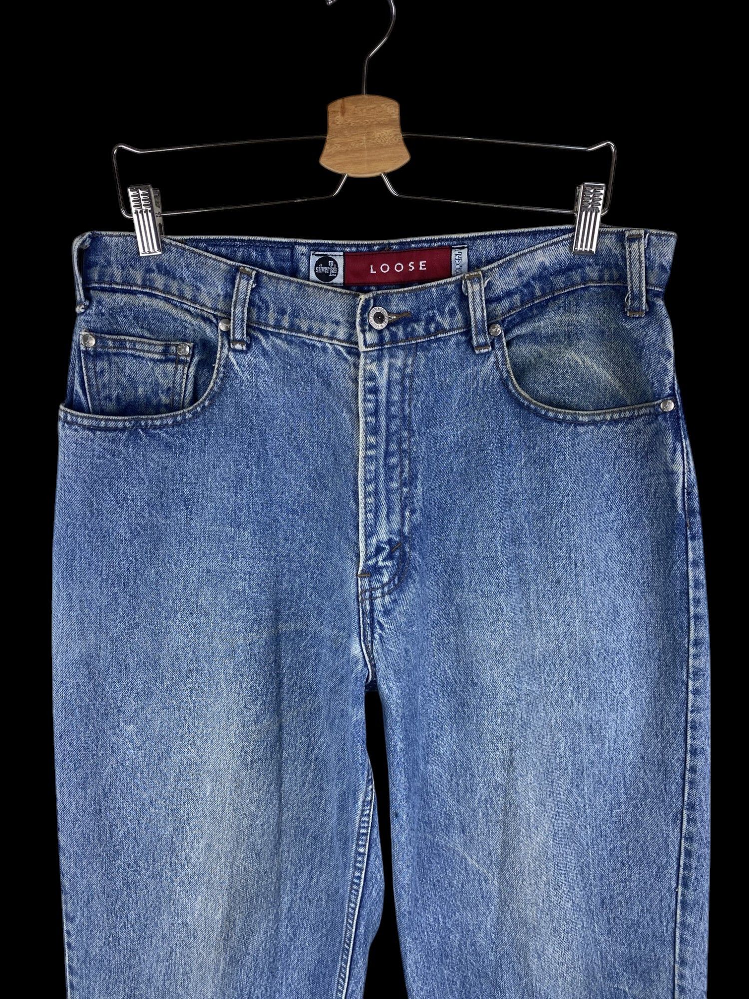 Levi's Vintage 90S Levis Baggy Loose Silvertab faded jean W33X33.5 Size US 33 - 2 Thumbnail
