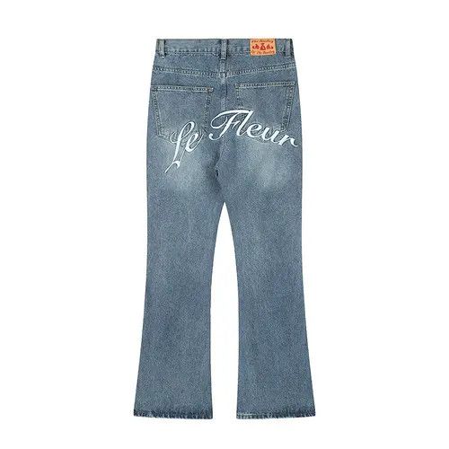 VIBE pattern flared hiphop jeans Size US 34 / EU 50 - 5 Thumbnail