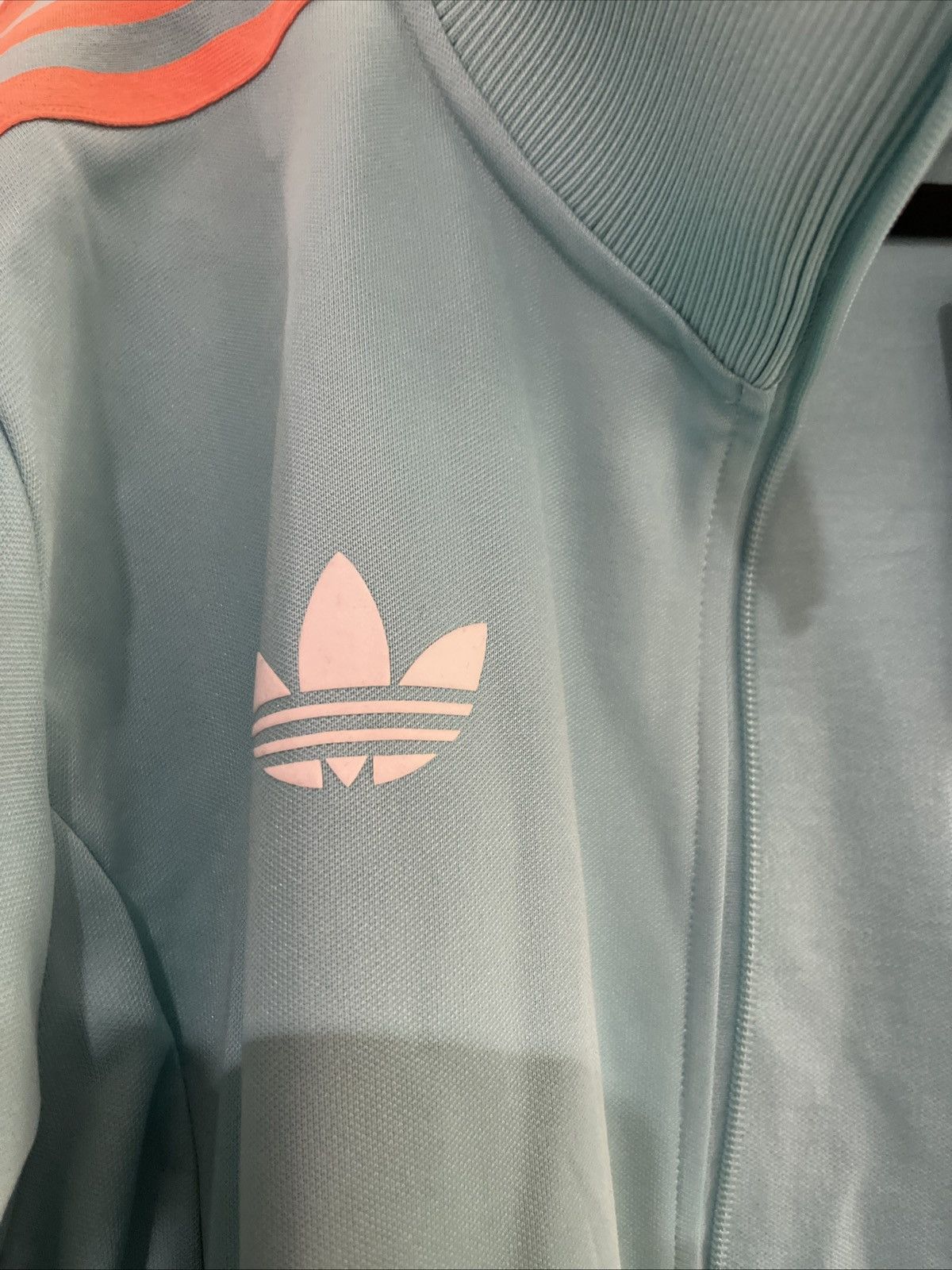 Adidas Adidas Inter Miami CF Soccer Track Jacket Aqua Orange size L Size US L / EU 52-54 / 3 - 3 Thumbnail