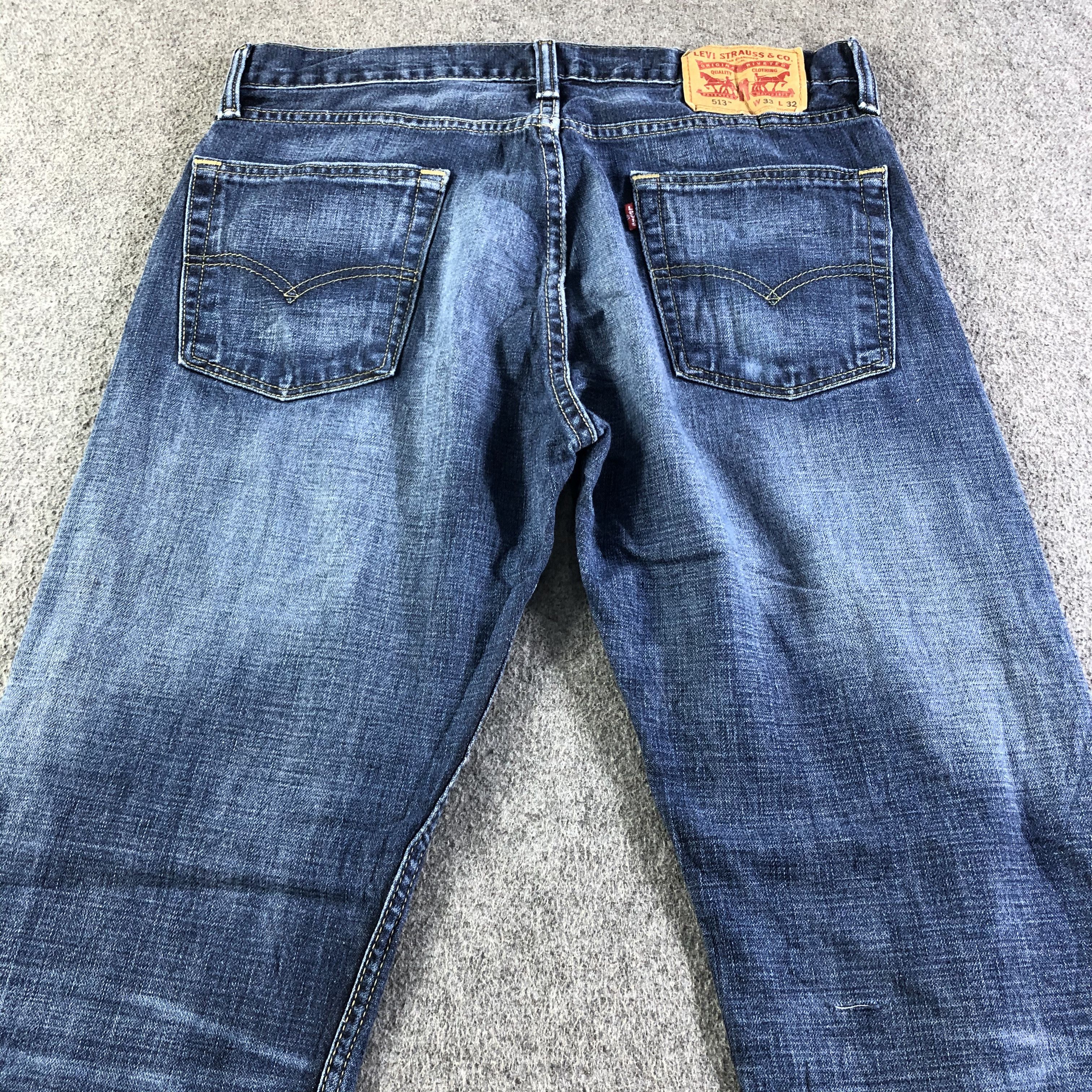 Levi's Vintage Blue Wash Levis 513 Jeans-J4432 Size US 33 - 4 Thumbnail