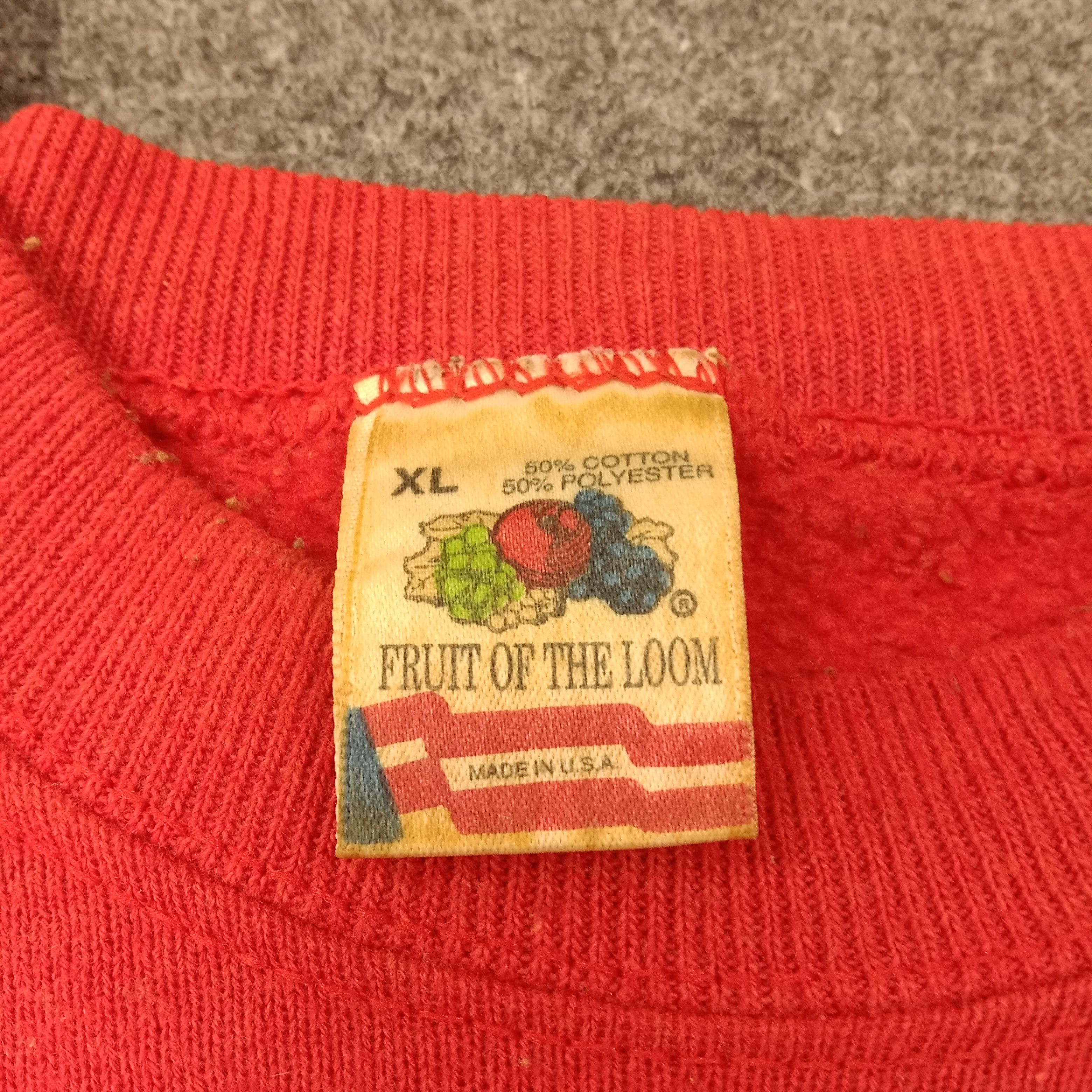 Fruit Of The Loom 90's Chevron American Company Brand Sweatshirt C257N6 Size US XL / EU 56 / 4 - 3 Thumbnail