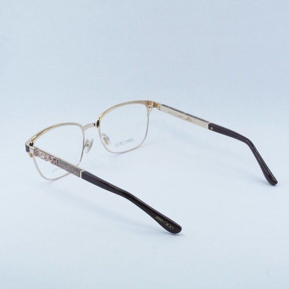 Jimmy Choo Jimmy Choo JC192 04IN 00 Eyeglasses Brown/Gold 54mm Frame Size ONE SIZE - 9 Thumbnail