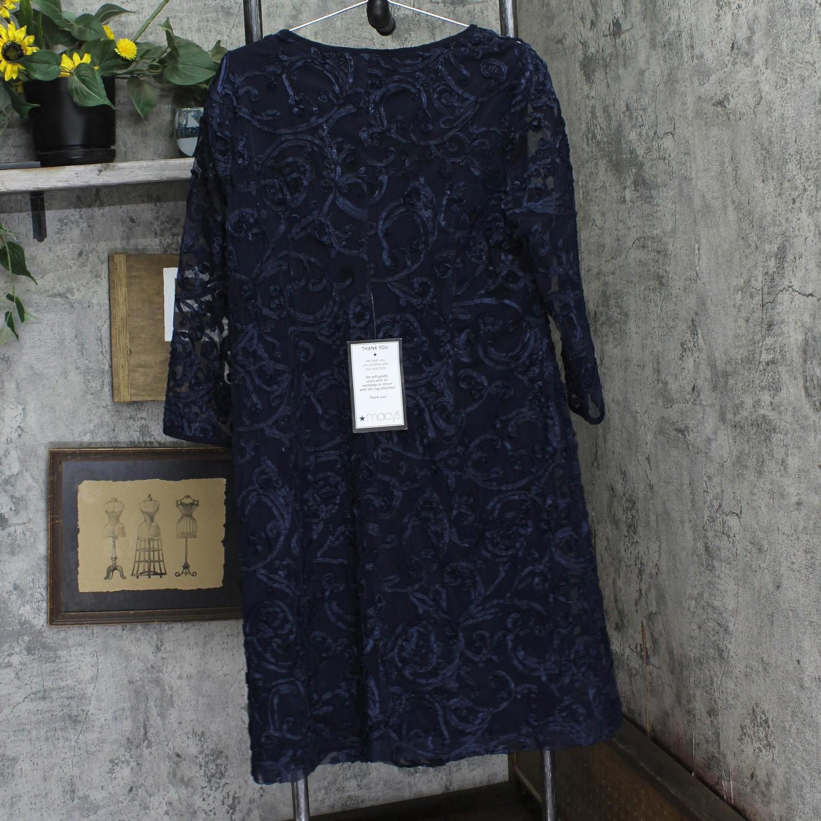 Other Nwt Connected Apparel Jacket Dress Trf41094m1 Navy Blue 16 Size XXL / US 16-18 / IT 52-54 - 2 Thumbnail