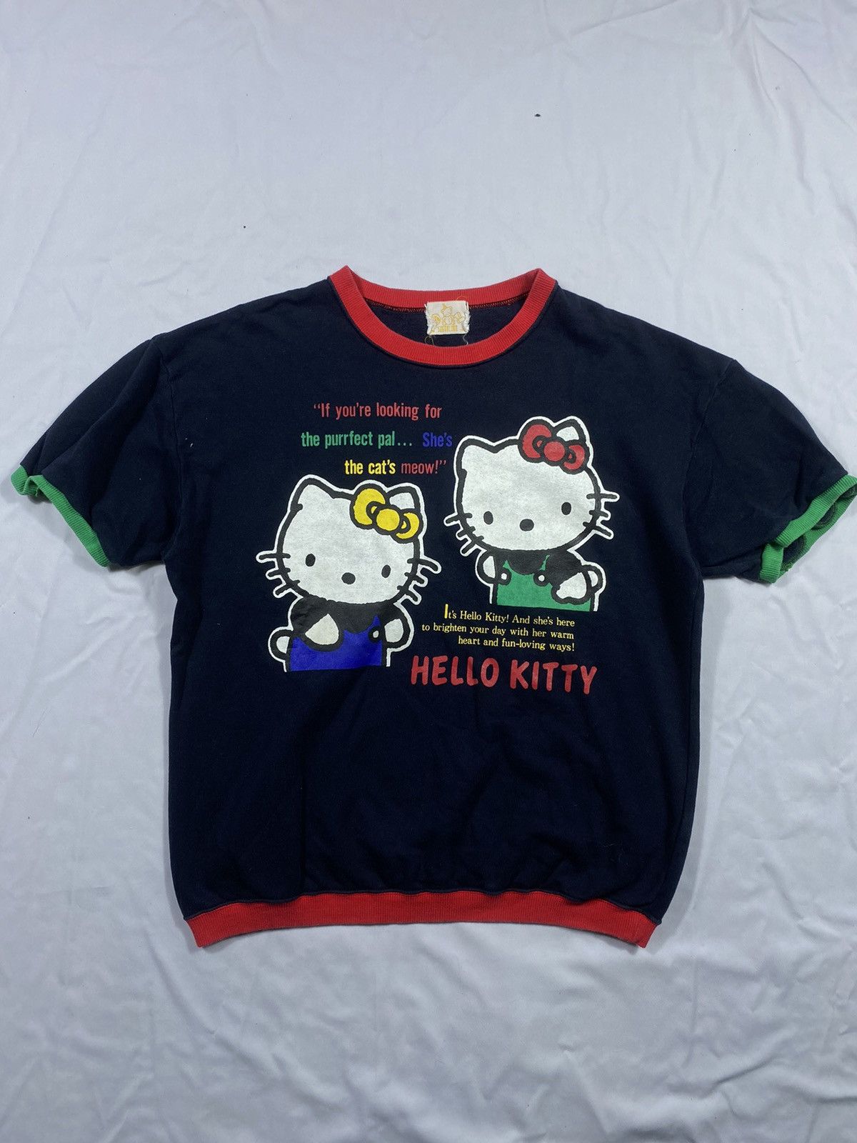 Hysteric Glamour Vintage 90s Hello Kitty Ringer Tee Size US M / EU 48-50 / 2 - 1 Thumbnail