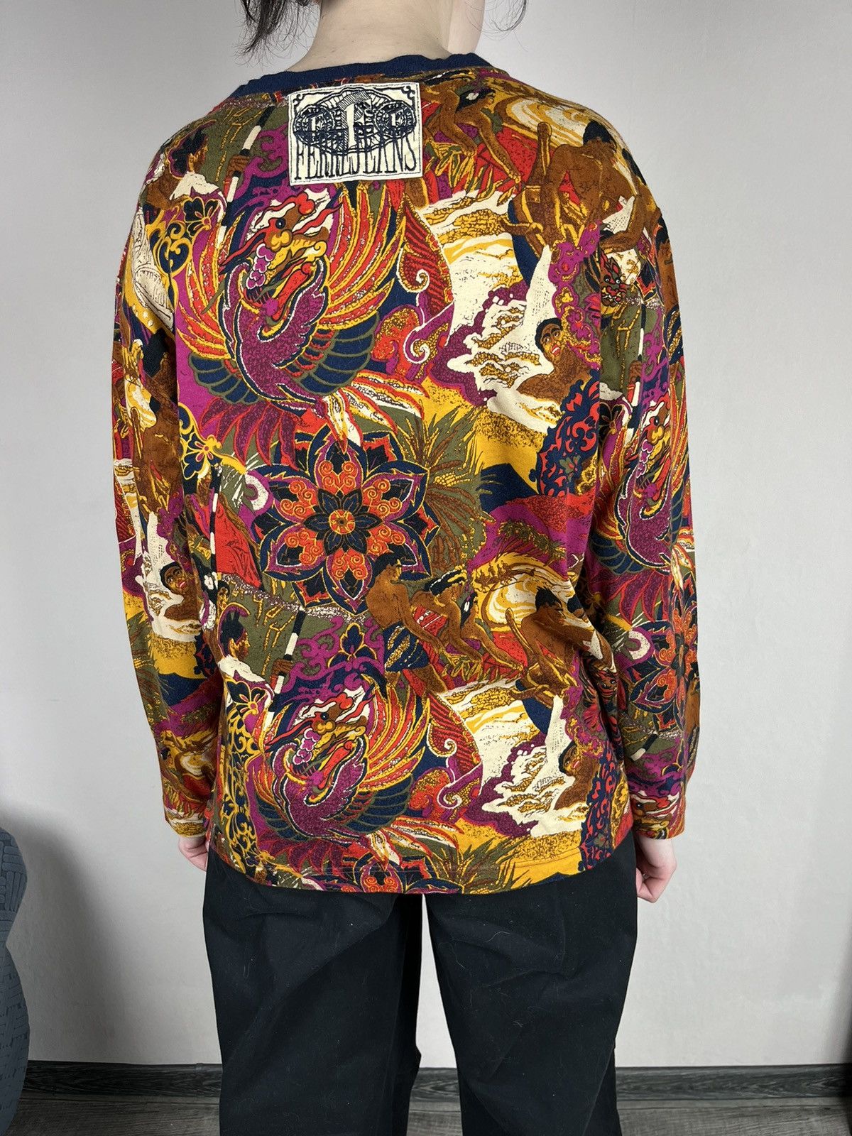Gianfranco Ferre Vintage GF Ferre Jeans Dragon Japanese Vintage Long Sleeve Size L / US 10 / IT 46 - 2 Thumbnail