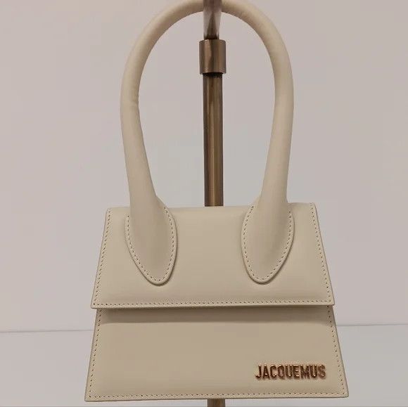 Jacquemus Jacquemus Le Chiquito Moyen Top-Handle Leather Bag - Ivory Size ONE SIZE - 2 Thumbnail