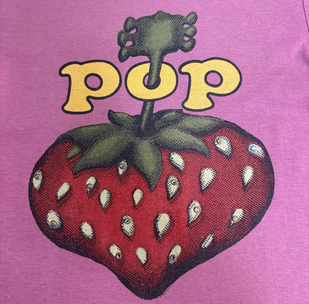 Hysteric Glamour Hysteric Glamour 00s Rhinestone "POP" Strawberry Guitar Tee Size US S / EU 44-46 / 1 - 2 Thumbnail