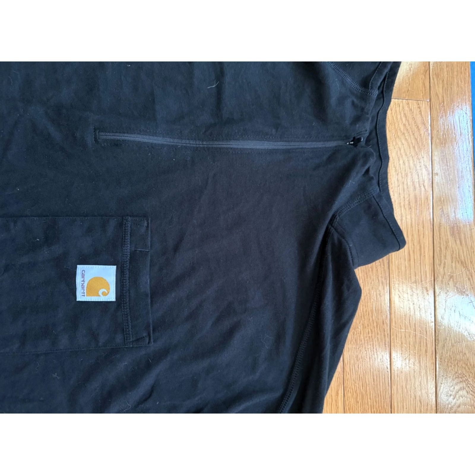 Carhartt Carhartt Long Sleeve Quarter Zip Shirt BLACK Mens 4XL Size US XXL / EU 58 / 5 - 3 Thumbnail