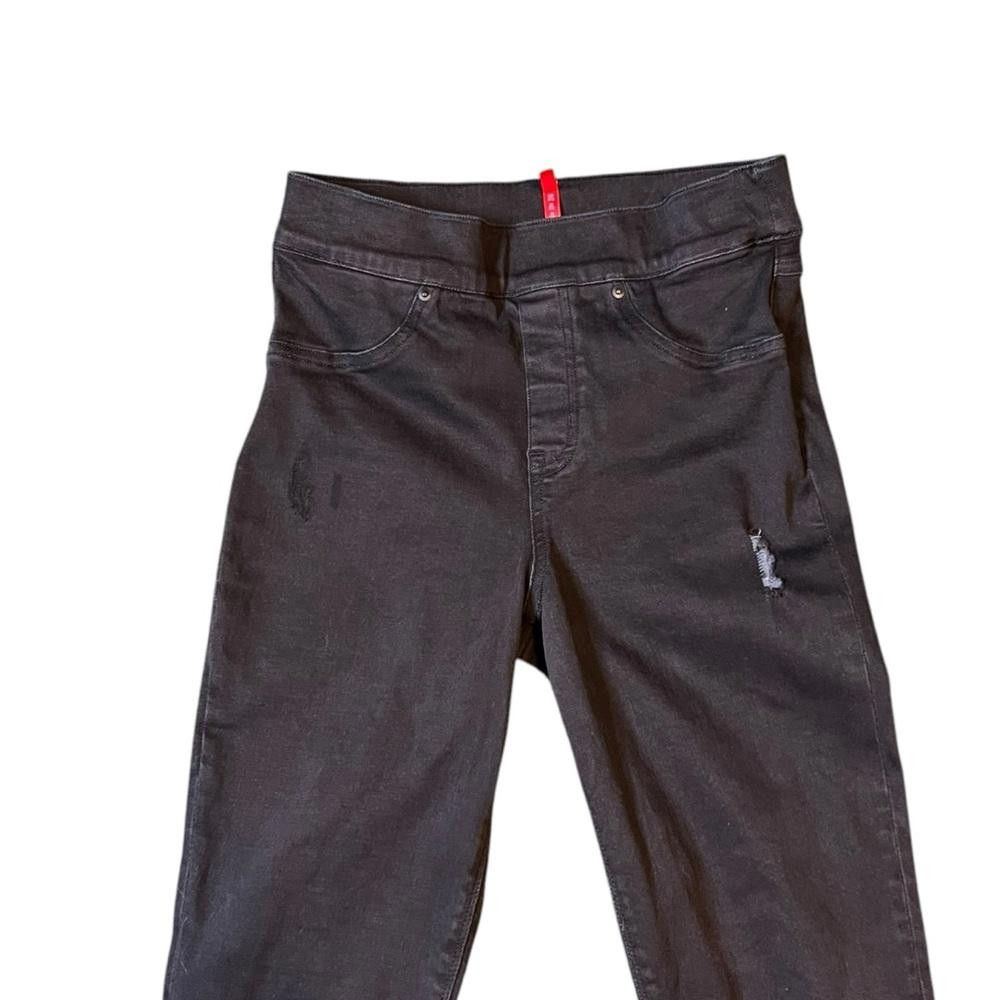 Domenico Spano SPANX Black Distressed Skinny Jeans Size 28" / US 6 / IT 42 - 7 Thumbnail