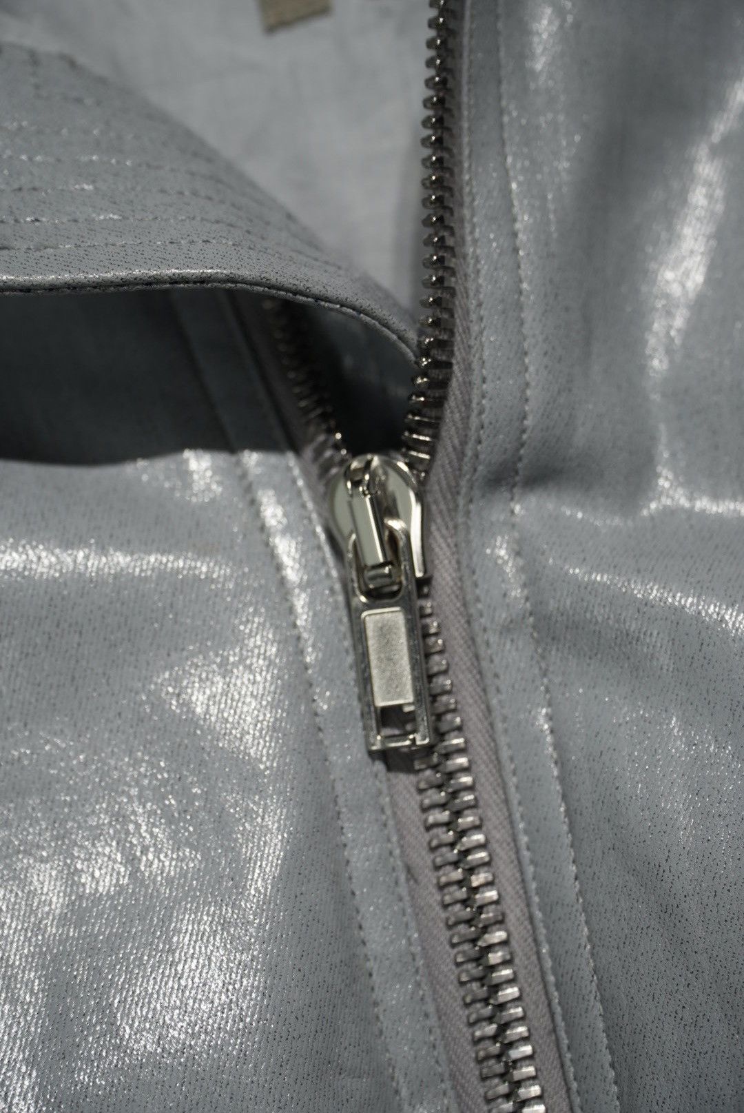 Rick Owens Rick Owens Girders Cropped Bomber Jacket in Silver-Tone Size S / US 4 / IT 40 - 7 Thumbnail
