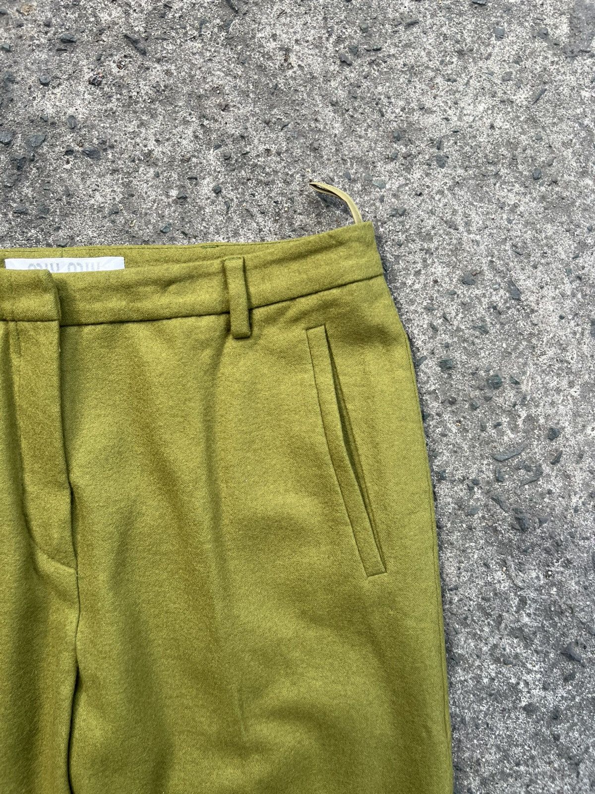 Miu Miu Miu miu FW/99 - Boiled Wool Utility Trouser - Moss Green Size 27" / US 4 / IT 40 - 5 Thumbnail