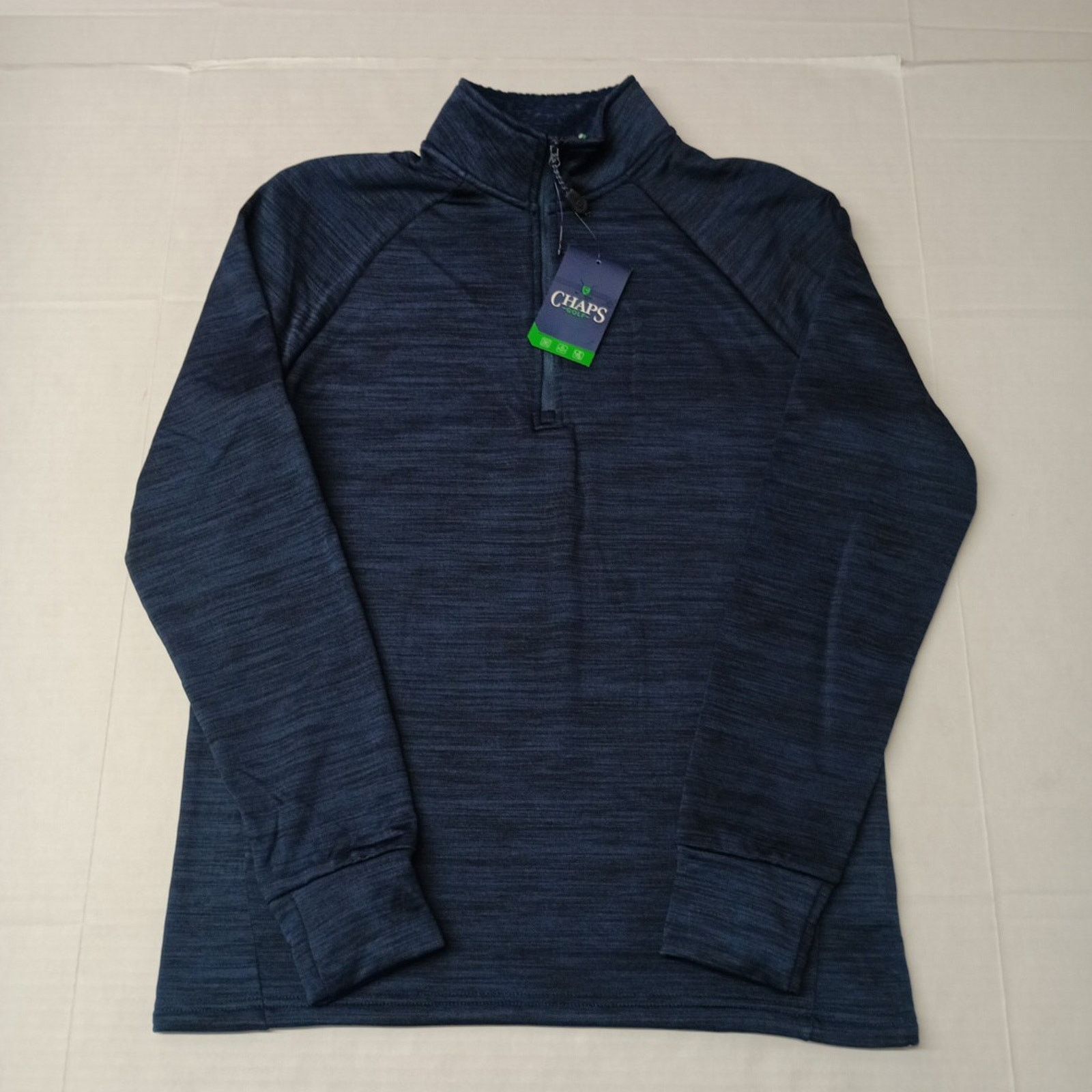 Chaps Chaps Golf Mens Pullover 1/4 Zip Sweater Size S Blue Stretch Size US S / EU 44-46 / 1 - 1 Thumbnail