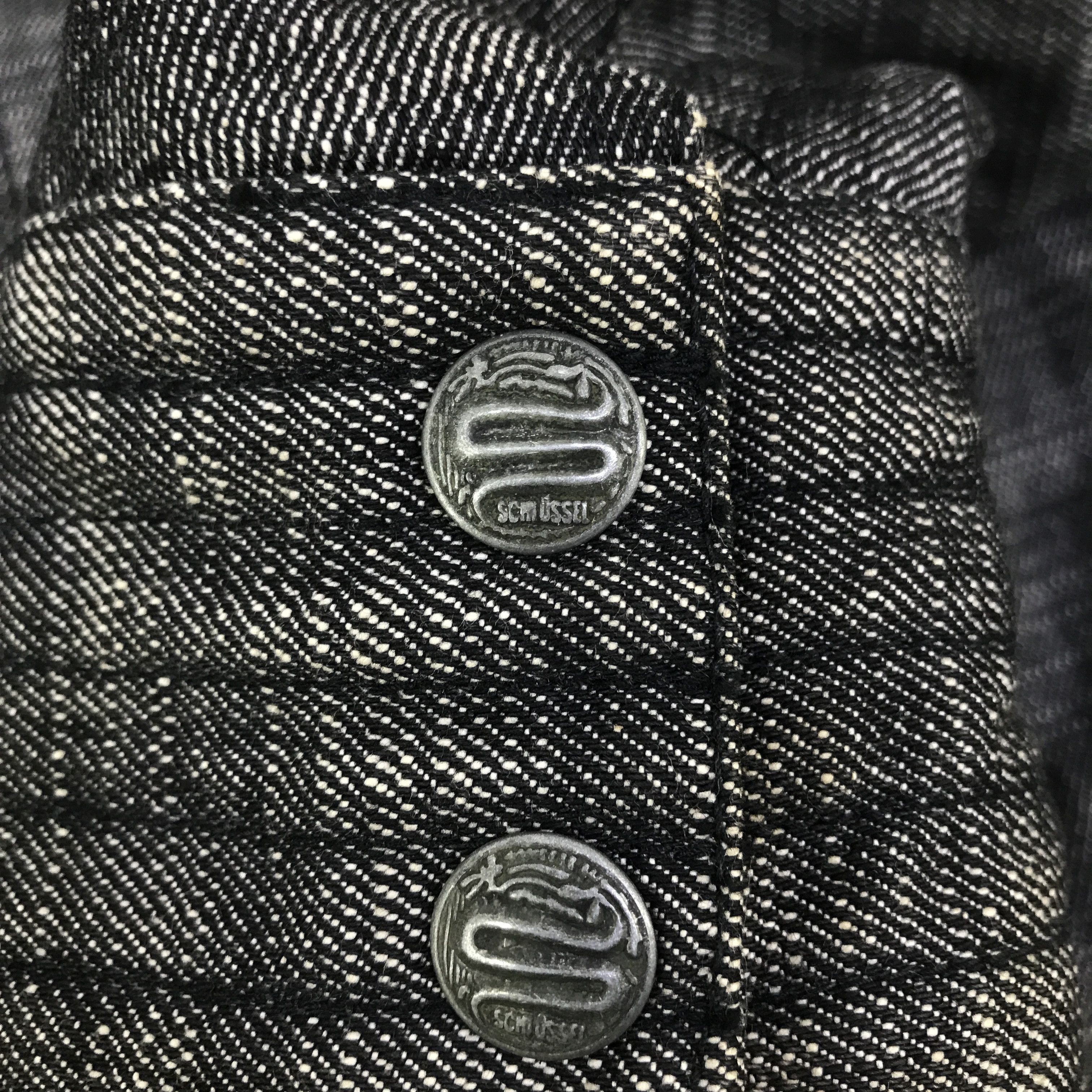 Schlussel Vintage Schlussel Black Denim punk design Jacket K125B14 Size US L / EU 52-54 / 3 - 11 Thumbnail