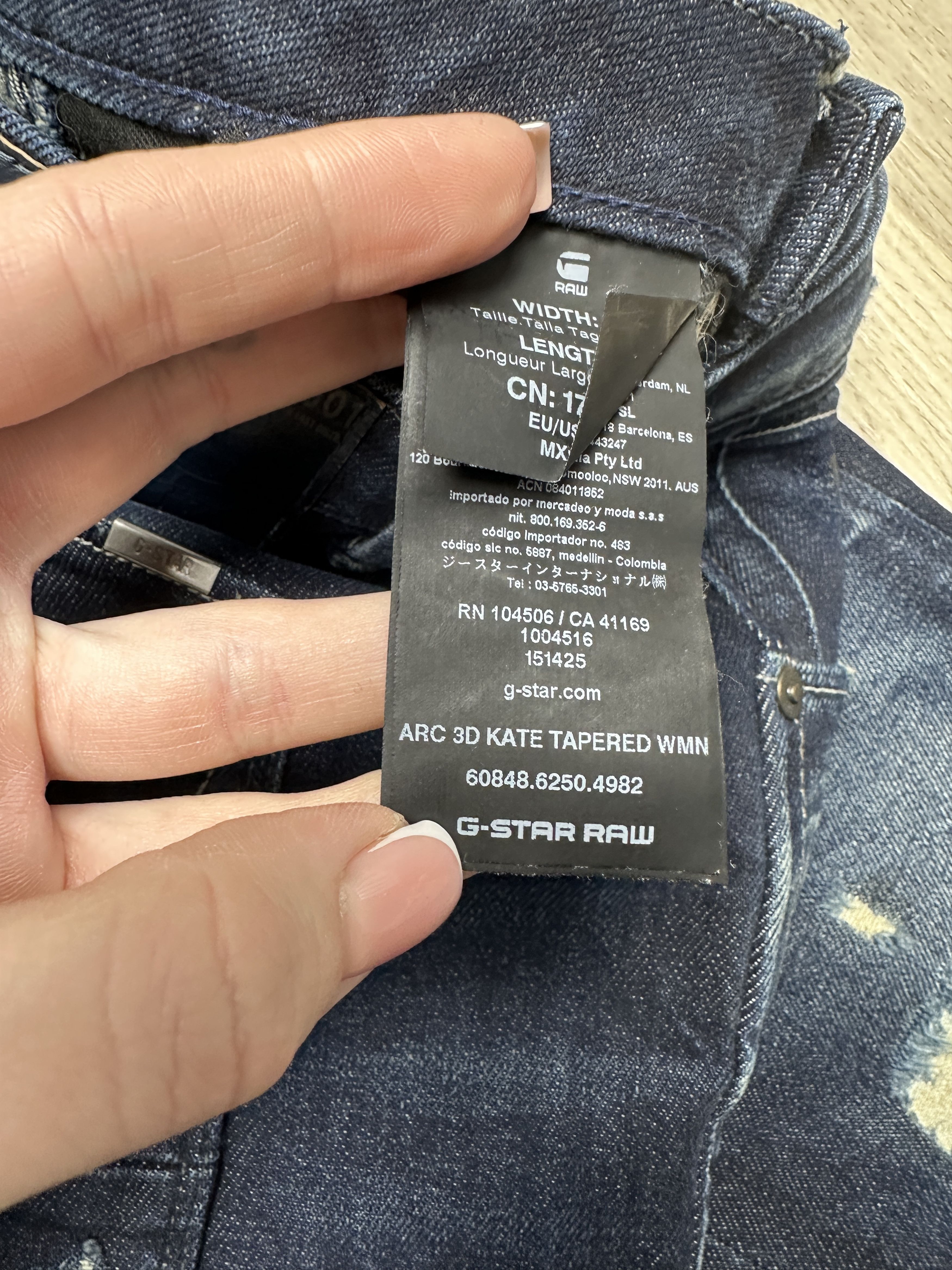G-Star G Star Raw Womens Arc 3D Kate Tapered Denim Pants Jeans Size 25" / US 0 / IT 36 - 5 Thumbnail
