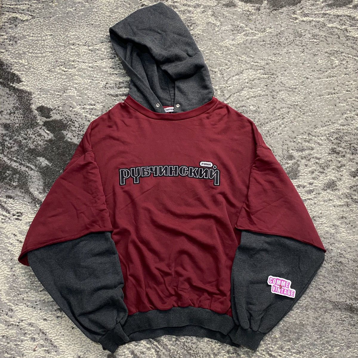 Gosha Rubchinskiy Gosha Rubchinskiy Combo hoodie Grailed