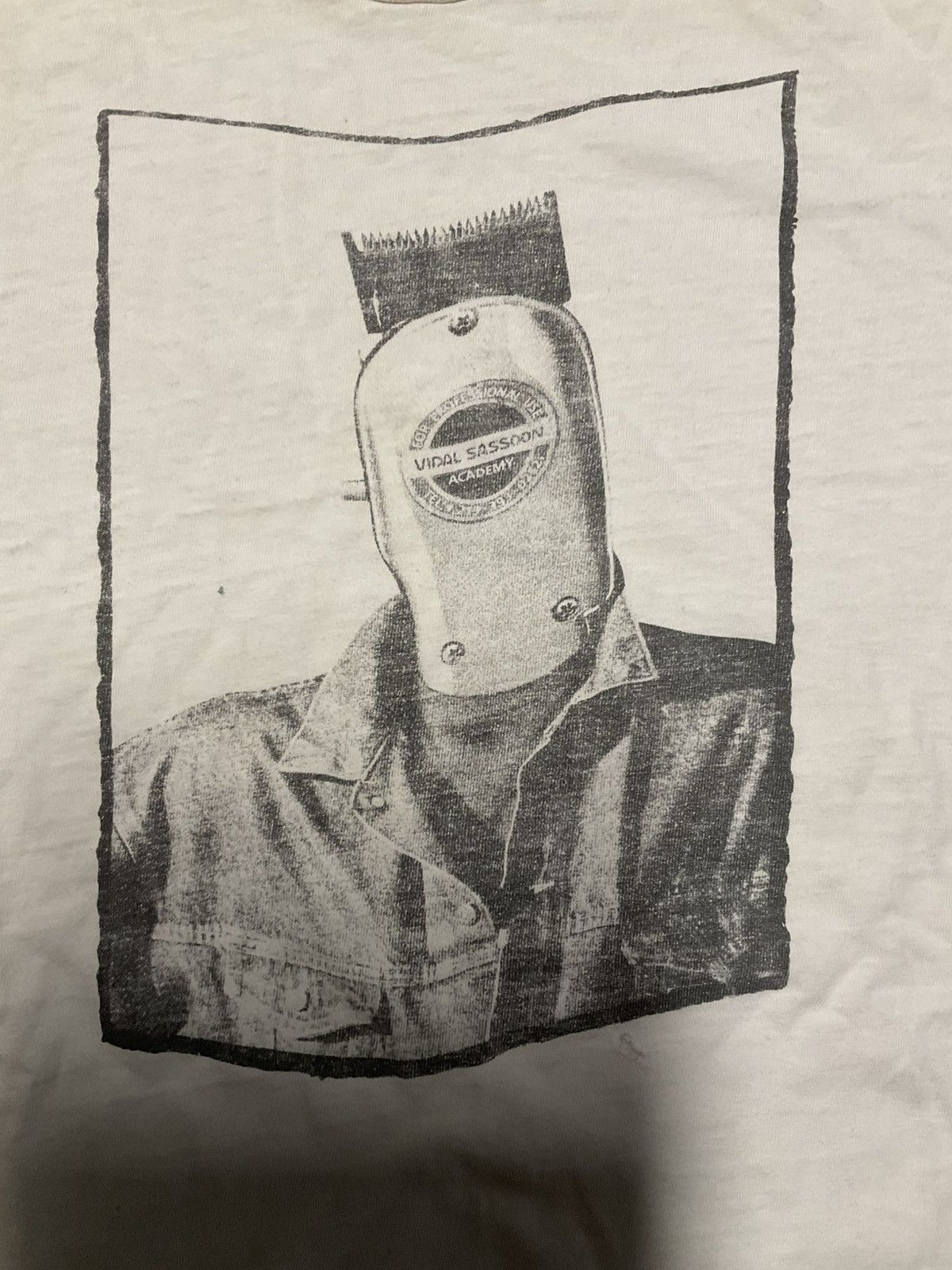 Designer × Hanes × Vintage Vintage Vidal Sassoon Academy 80s Razorhead graphic T XXL Size US XXL / EU 58 / 5 - 1 Thumbnail