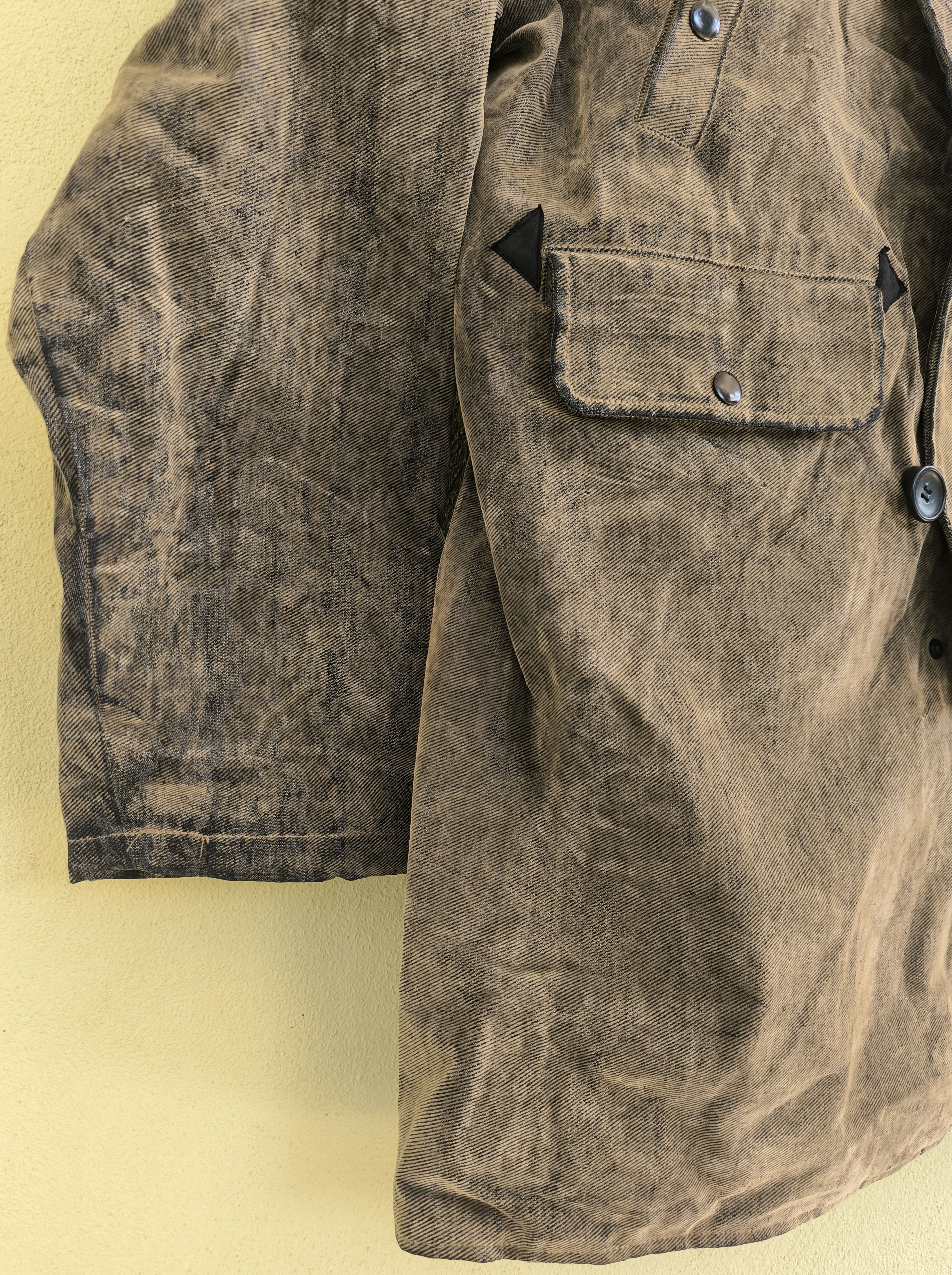 In The Attic IN THE ATTIC fur hoodie distressed waxed jacket Size US L / EU 52-54 / 3 - 4 Thumbnail